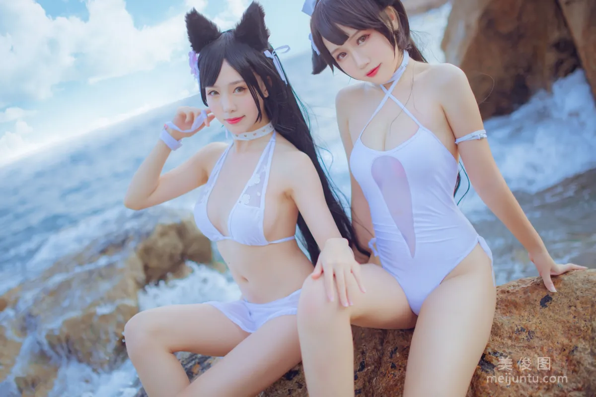 Douniang Lishi x Bu Daimao, Mastiff Beach Swimwear Photo Set photo 14