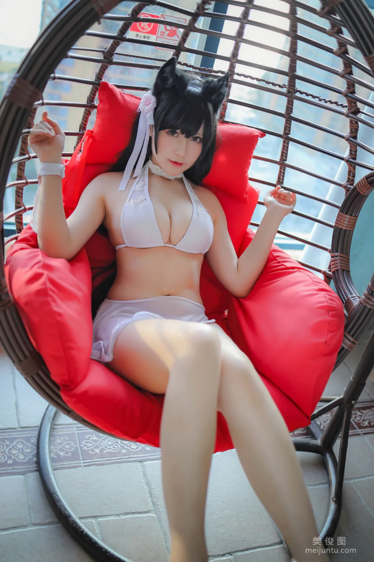 [Web Idols] Nyako Miaozi, Atago Swimsuit, Photo Set photo 1