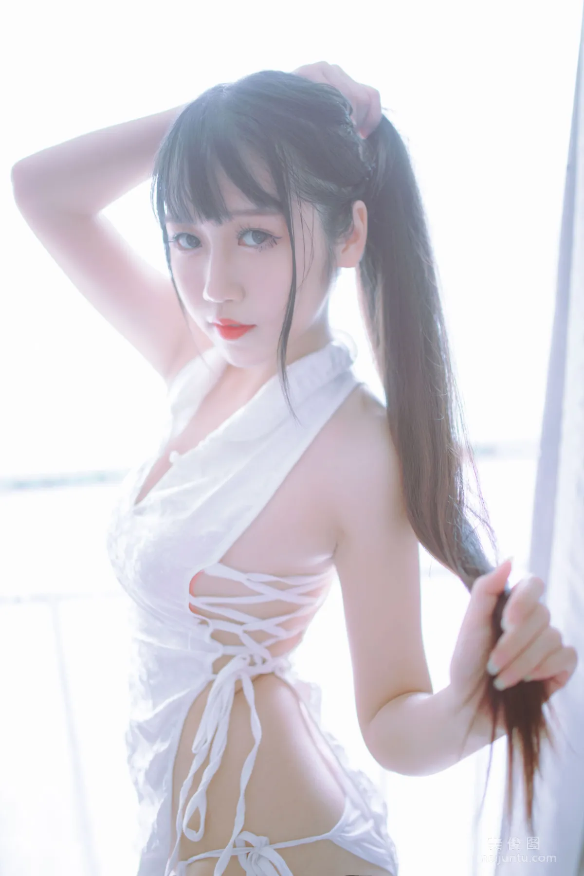 抖娘-利世×不呆猫 《黑白旗袍双子》 写真集41