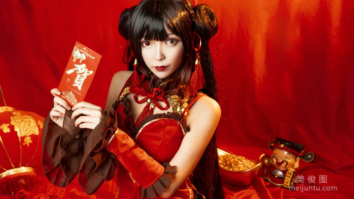 Coser Model Yanzi Jianbu Kecui 'Kurumi New Year' Photo Set photo 6