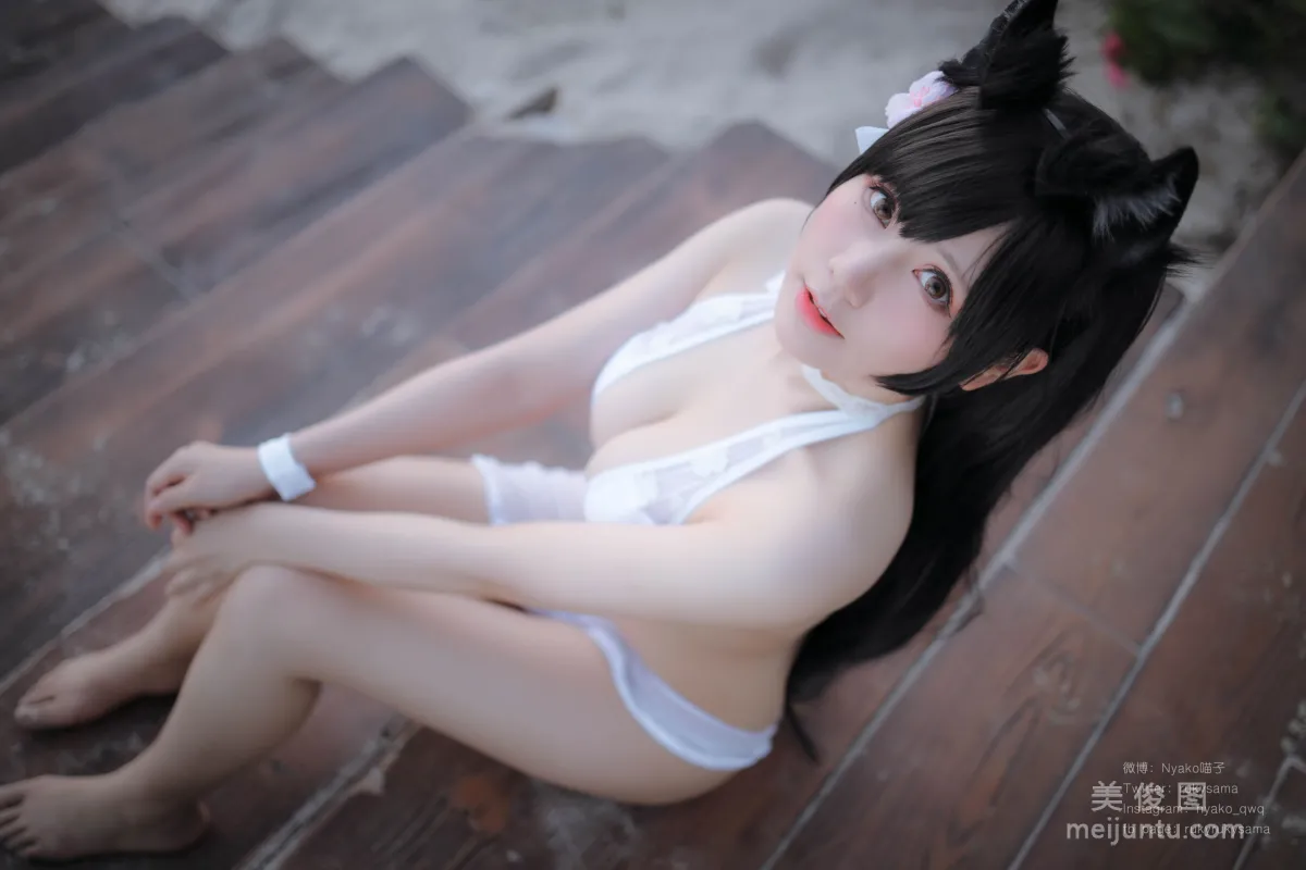 [Web Idols] Nyako Miaozi, Atago Swimsuit, Photo Set photo 16