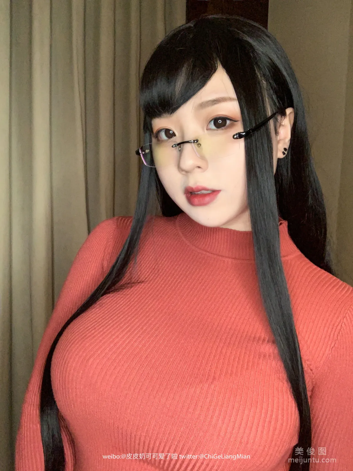 Coser Pipi Naike Keai Lela Red OL Photo Set photo 42