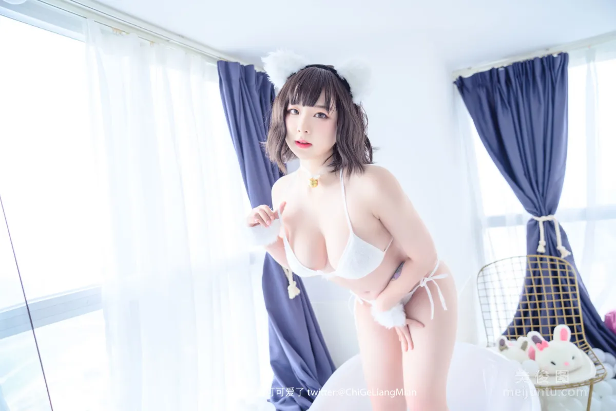 [美女Coser] 皮皮奶可可爱了啦 《白猫》 写真集10