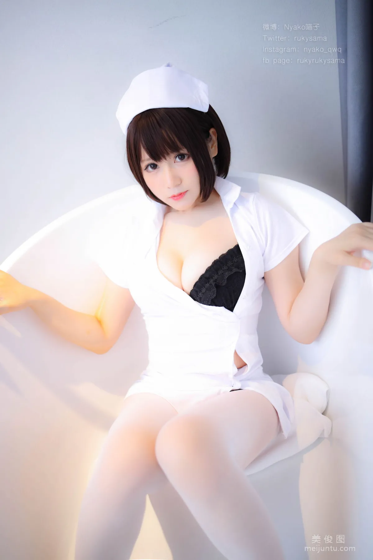 Nyako喵子 《白絲護士服》 寫真集 38