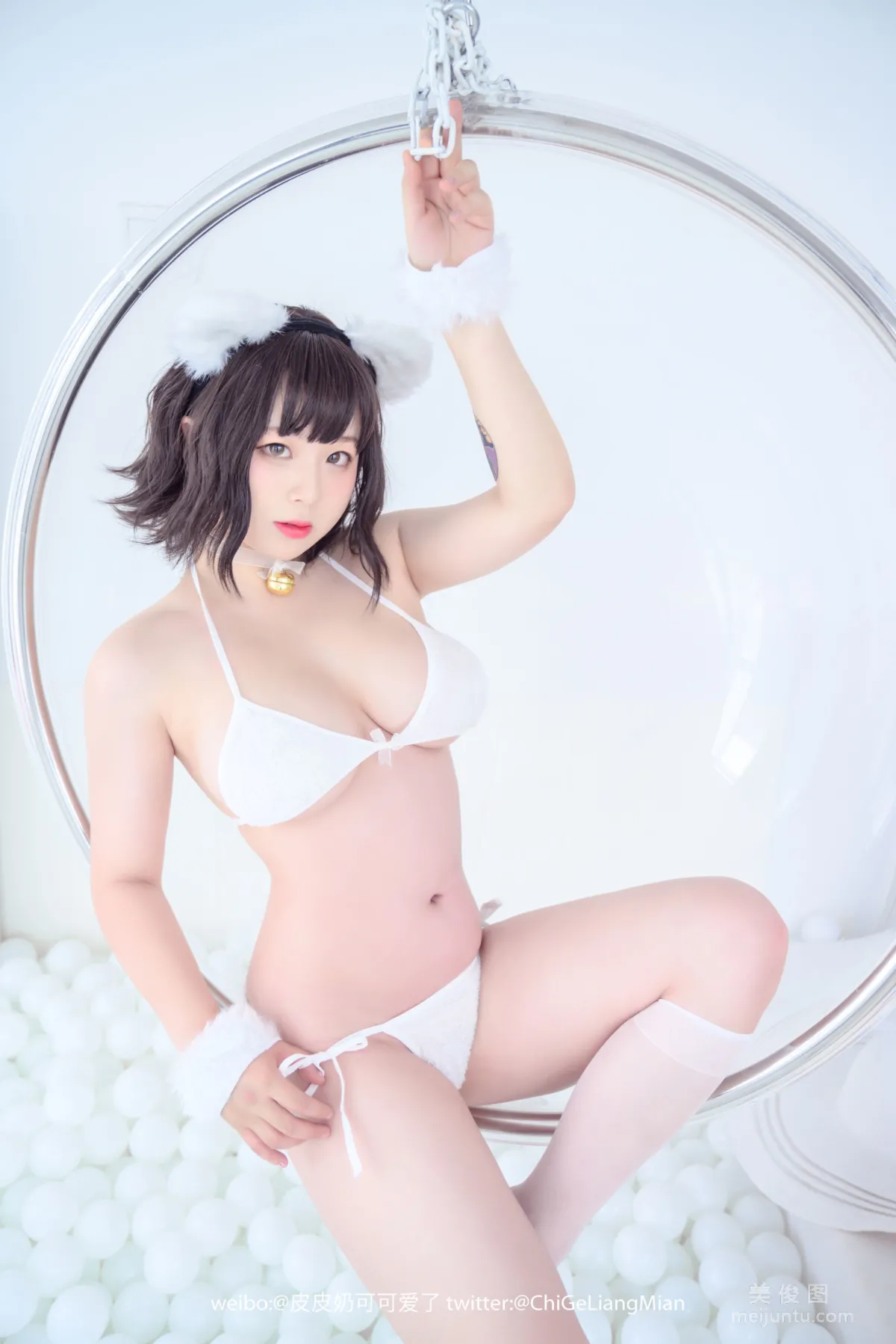 [美女Coser] 皮皮奶可可爱了啦 《白猫》 写真集27