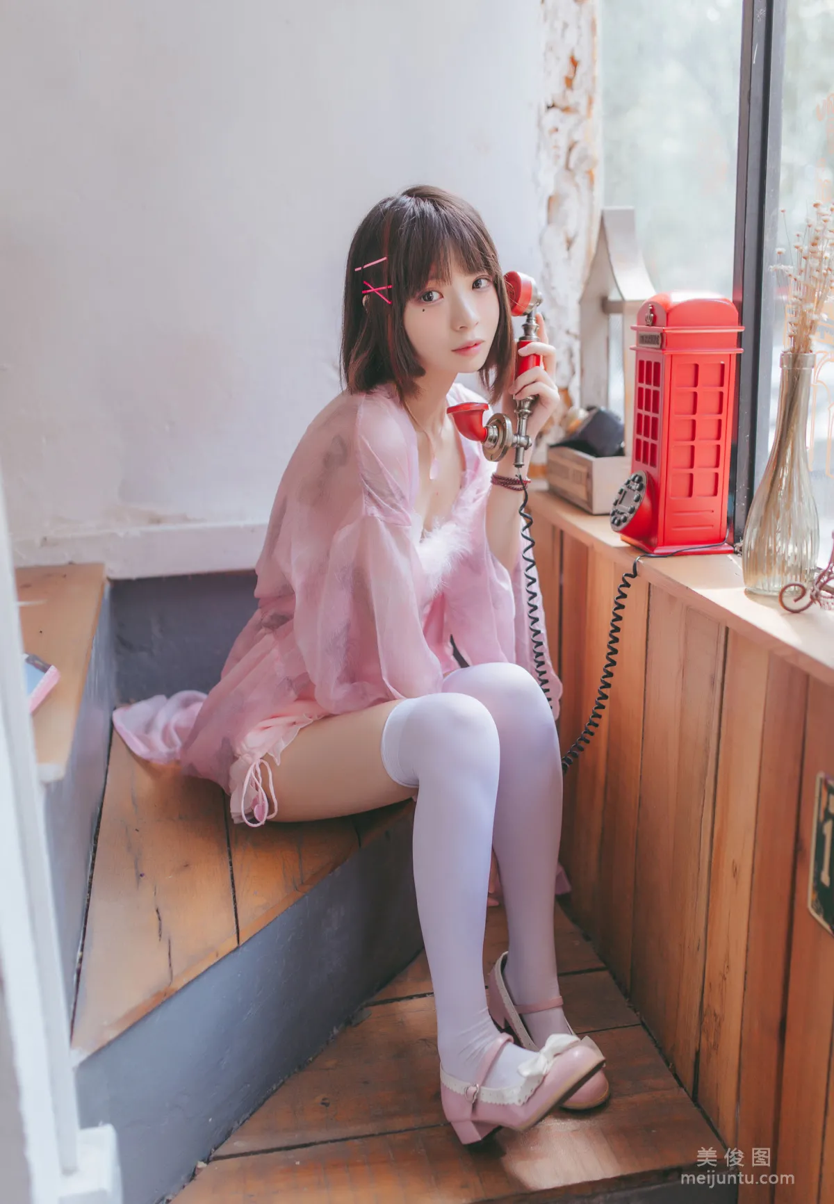[美女Coser] 疯猫ss 《粉红日常》 写真集9