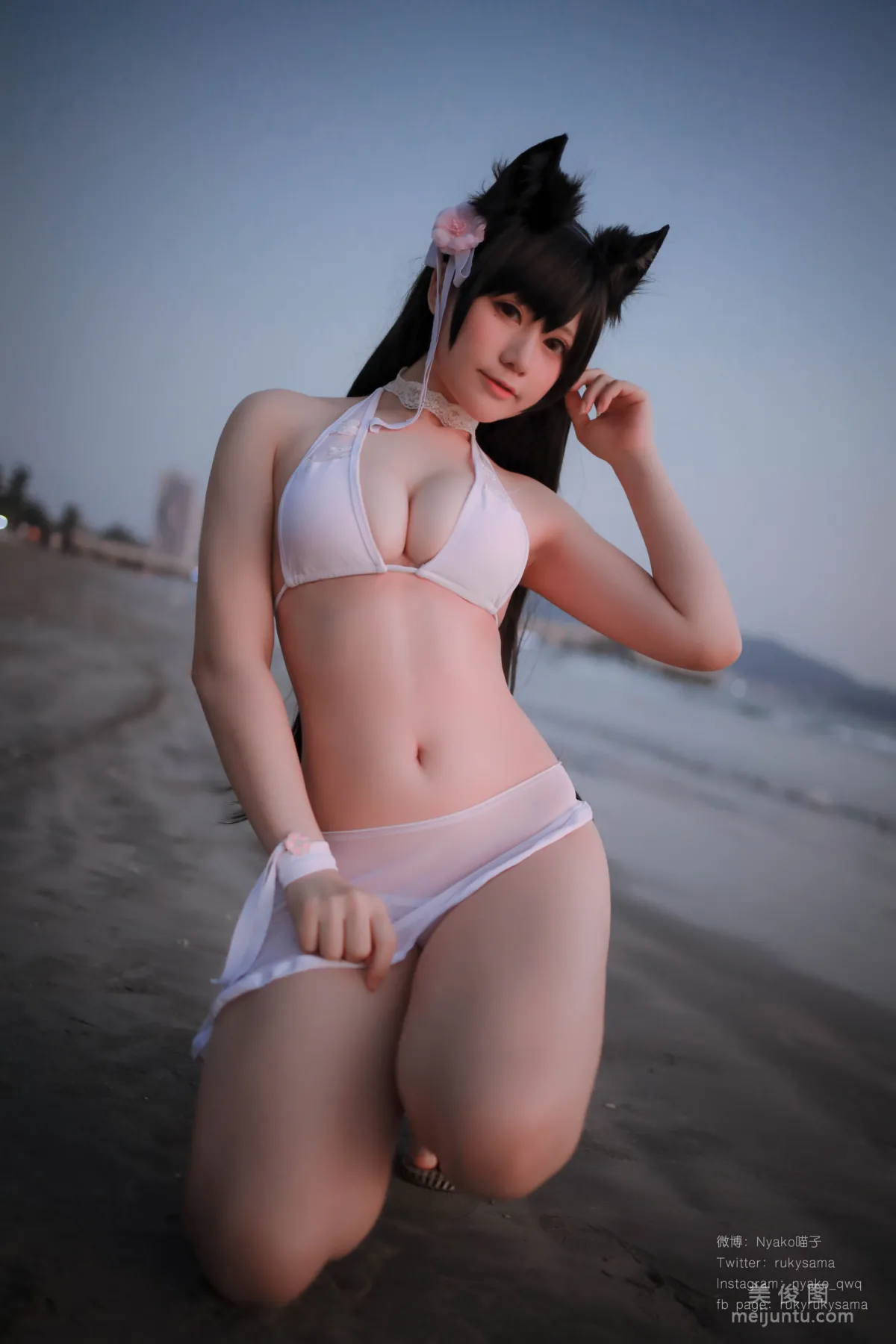 [Web Idols] Nyako Miaozi, Atago Swimsuit, Photo Set photo 18