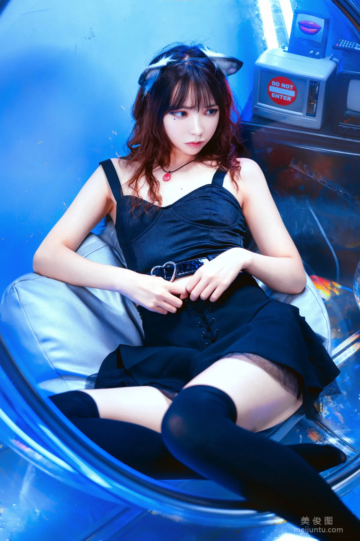 [美女Coser] 疯猫ss 《幻象蓝猫》 写真集14