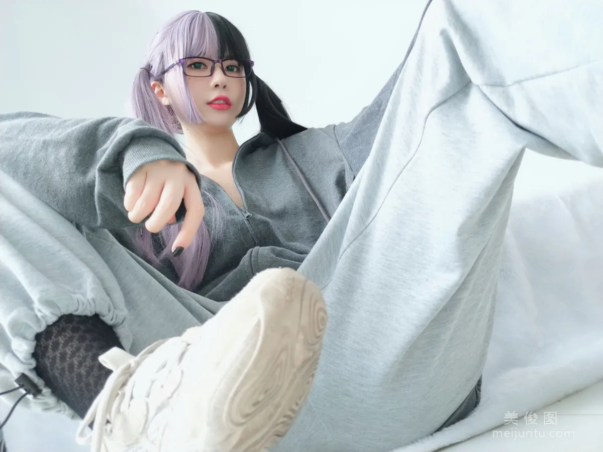 [Beauty Coser] Yanjiang Damo Wang w "Black Lingerie Fishnet Stockings" Photo Set photo 6