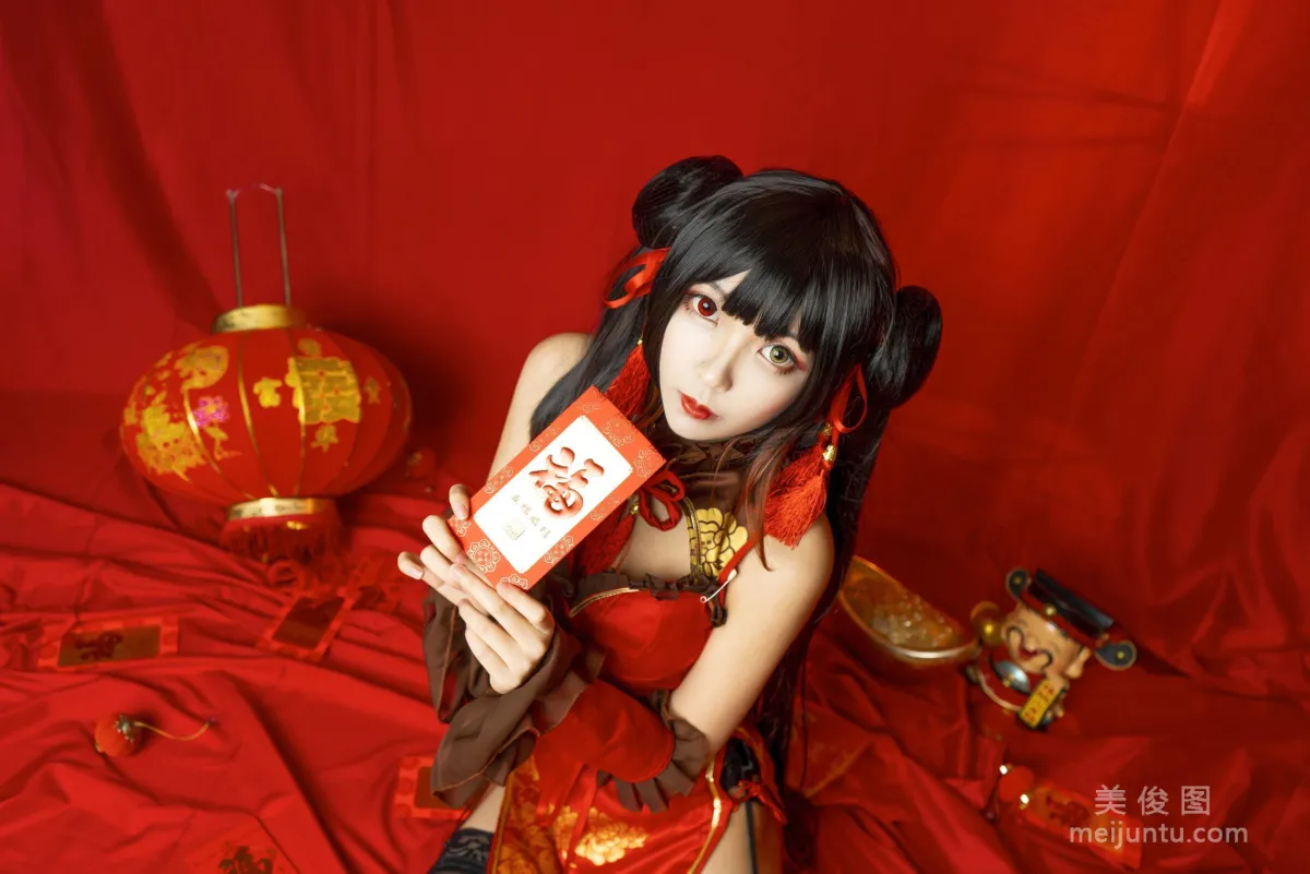 Coser Model Yanzi Jianbu Kecui 'Kurumi New Year' Photo Set photo 5