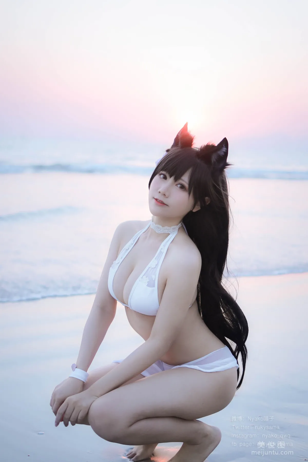[Web Idols] Nyako Miaozi, Atago Swimsuit, Photo Set photo 13