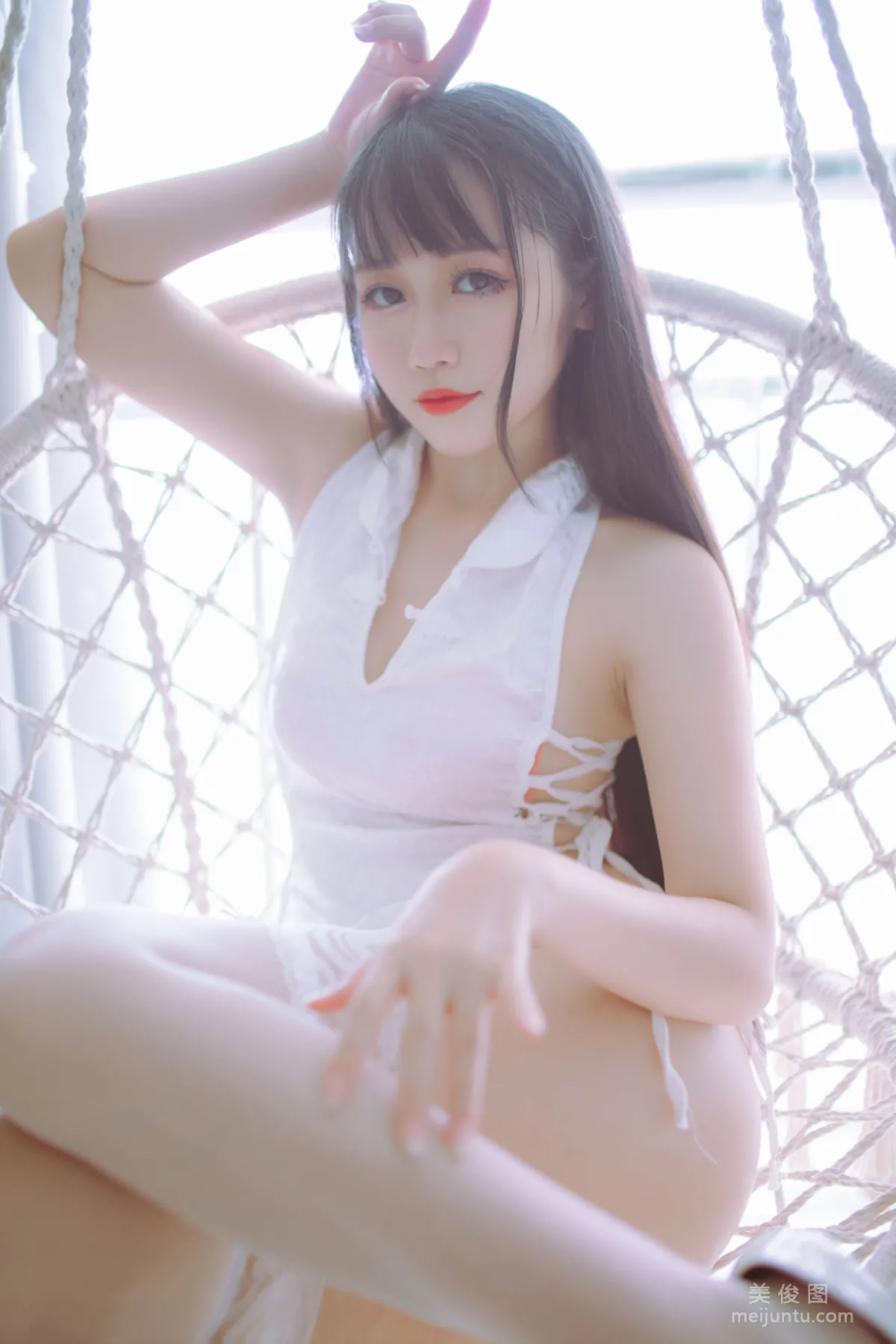 抖娘-利世×不呆猫 《黑白旗袍双子》 写真集34