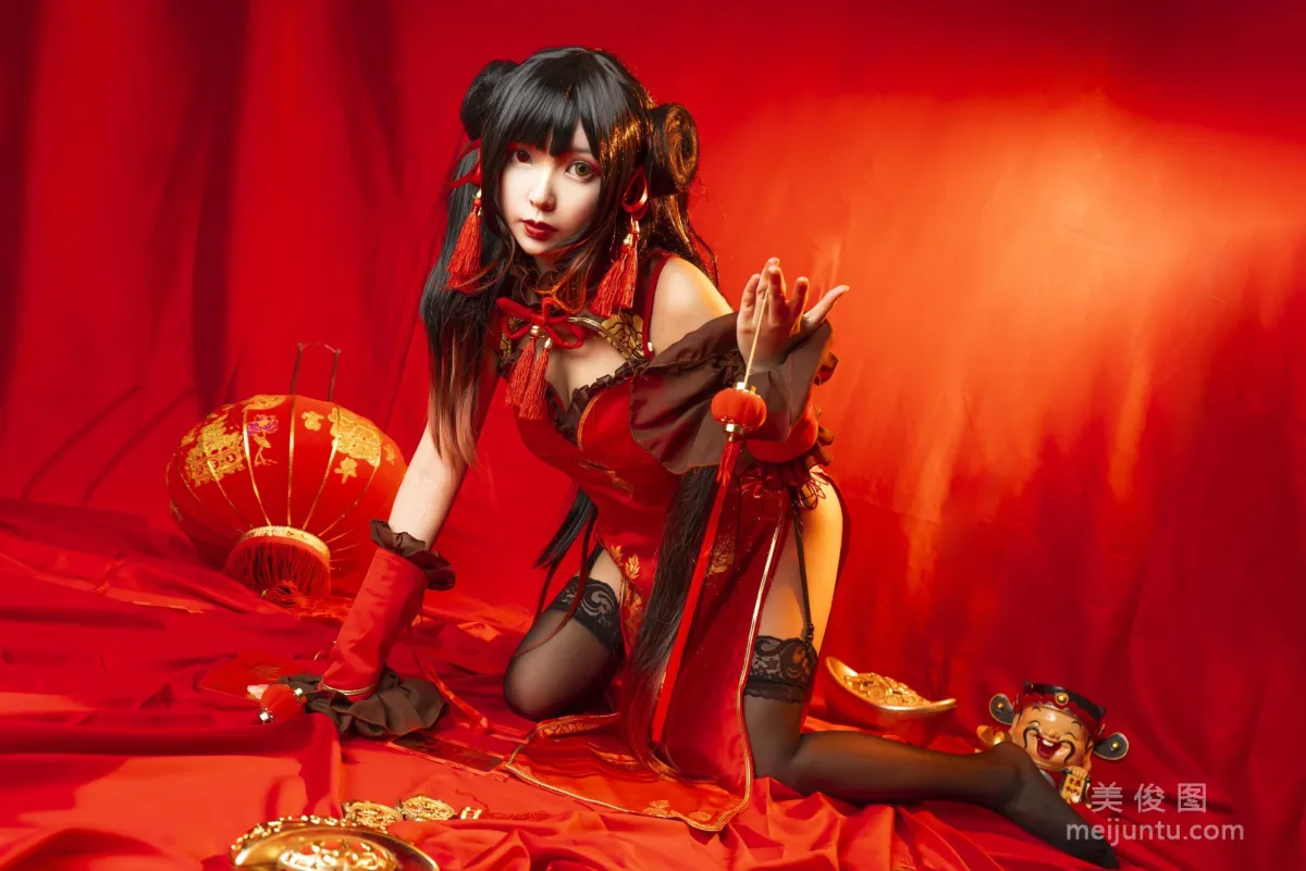 Coser Model Yanzi Jianbu Kecui 'Kurumi New Year' Photo Set photo 14