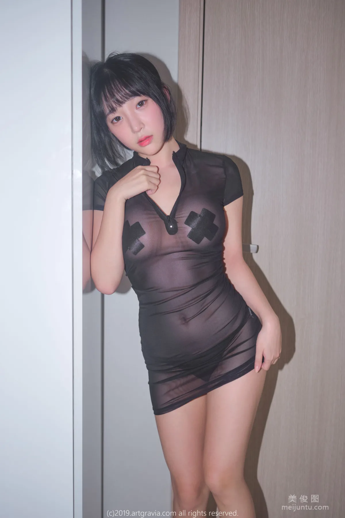[ARTGRAVIA] VOL.101 巨乳少女姜仁卿 - SM调教+情趣透视装28