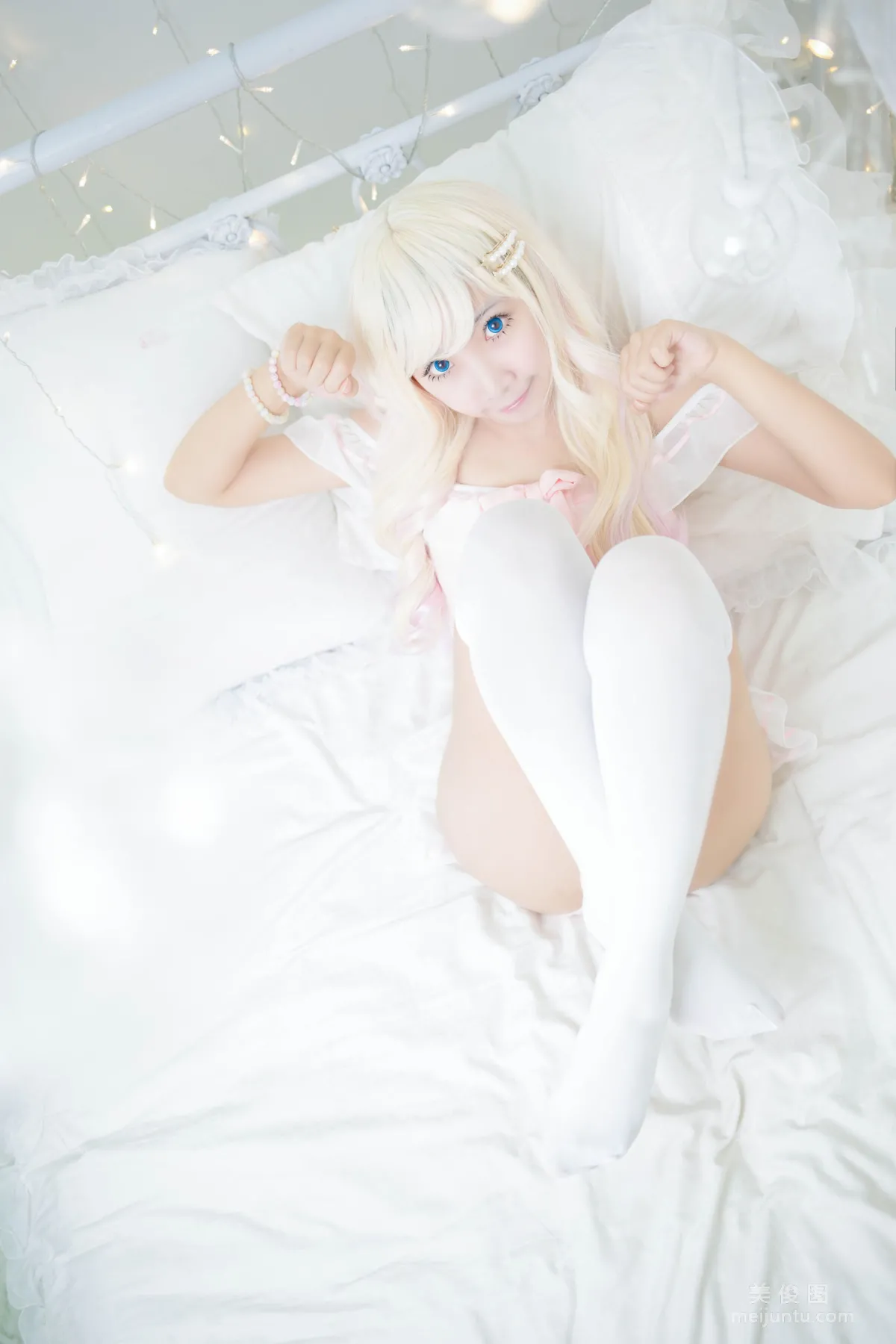 Coser蜜嘟喵 《粉色泳衣》 写真集21