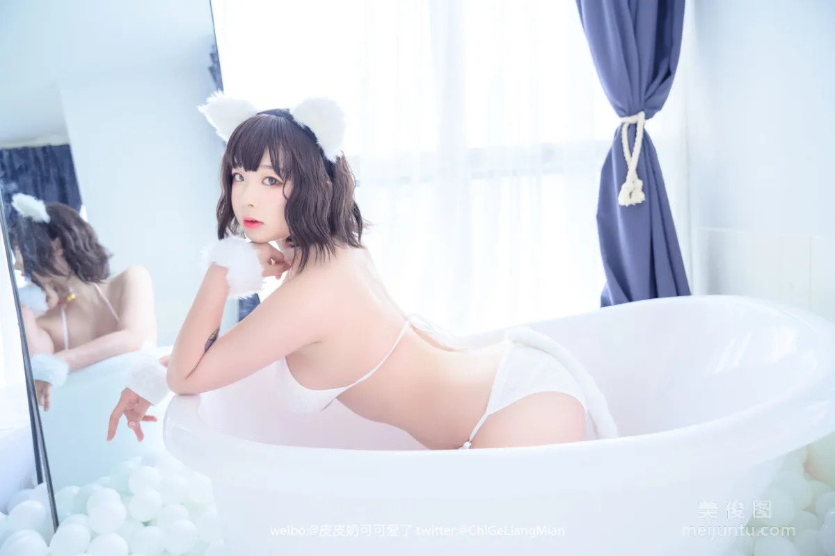 [美女Coser] 皮皮奶可可爱了啦 《白猫》 写真集12