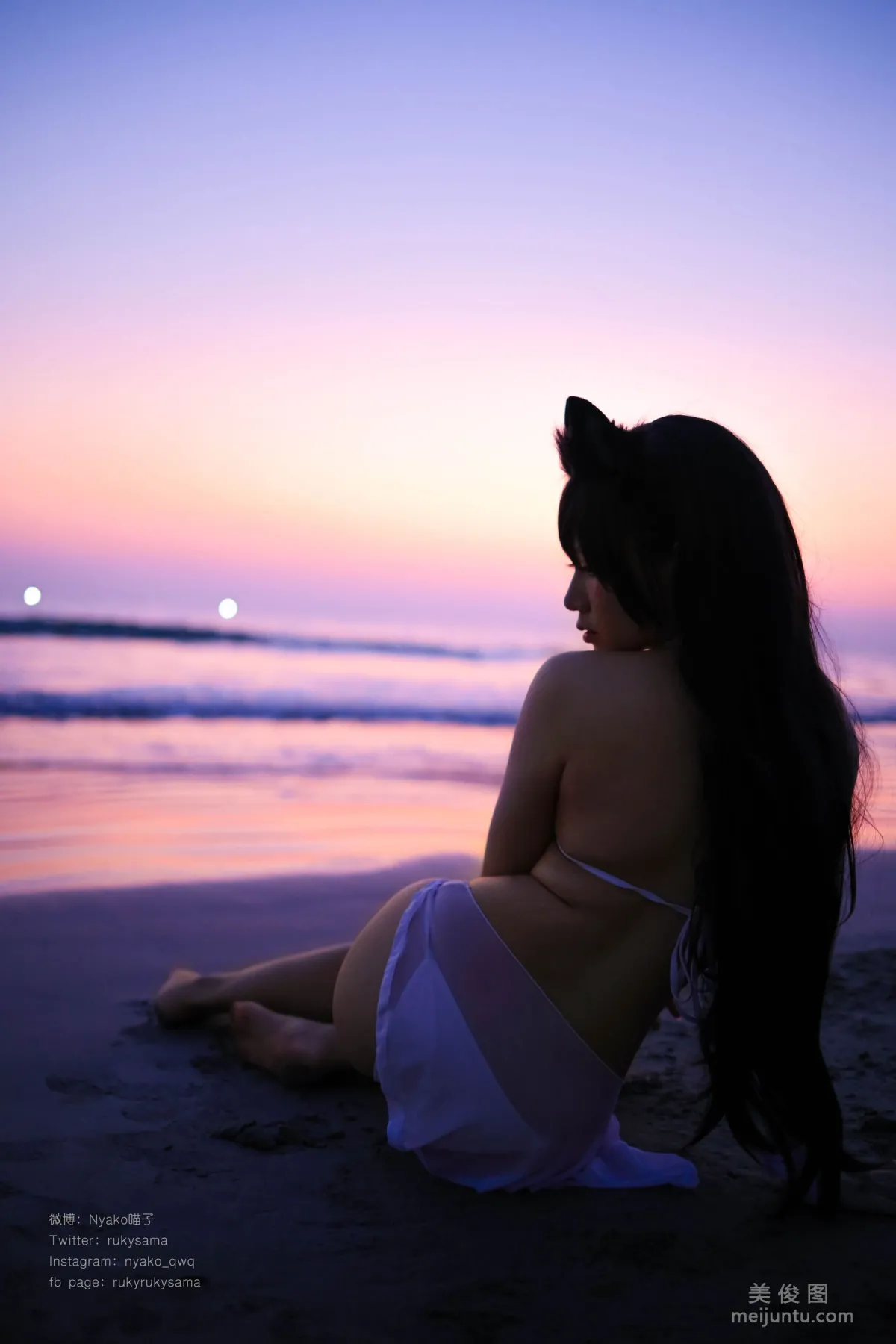 [Web Idols] Nyako Miaozi, Atago Swimsuit, Photo Set photo 24