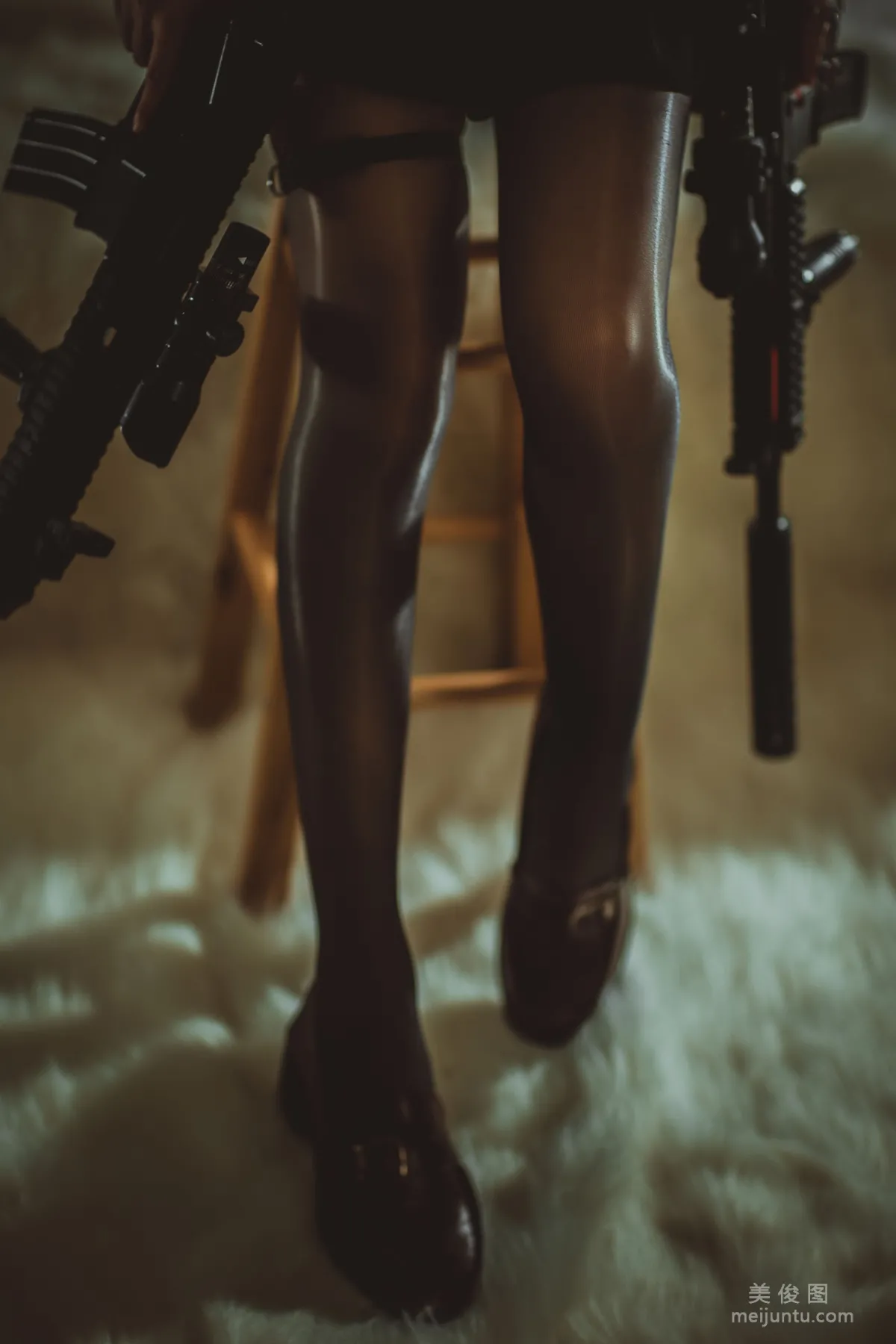 [Web Idols] Qisikuai wii 'Black Stockings Feet 2' Photo Set photo 4