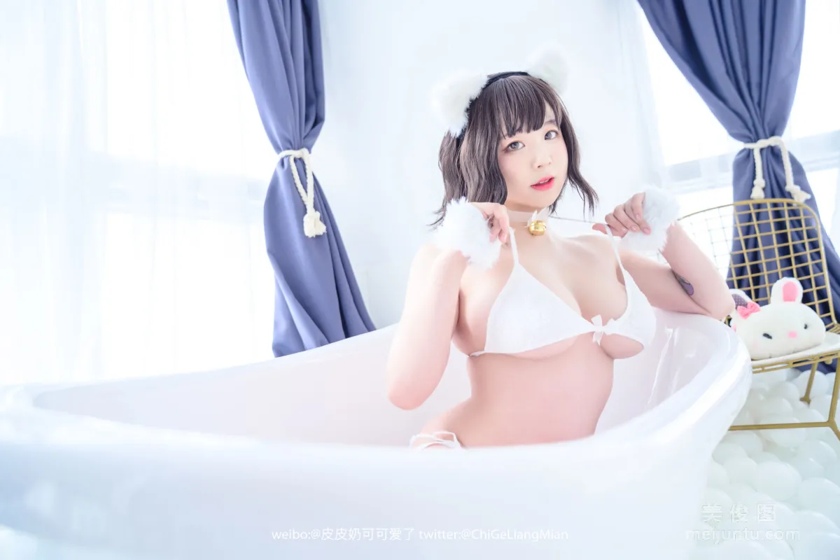 [美女Coser] 皮皮奶可可爱了啦 《白猫》 写真集19