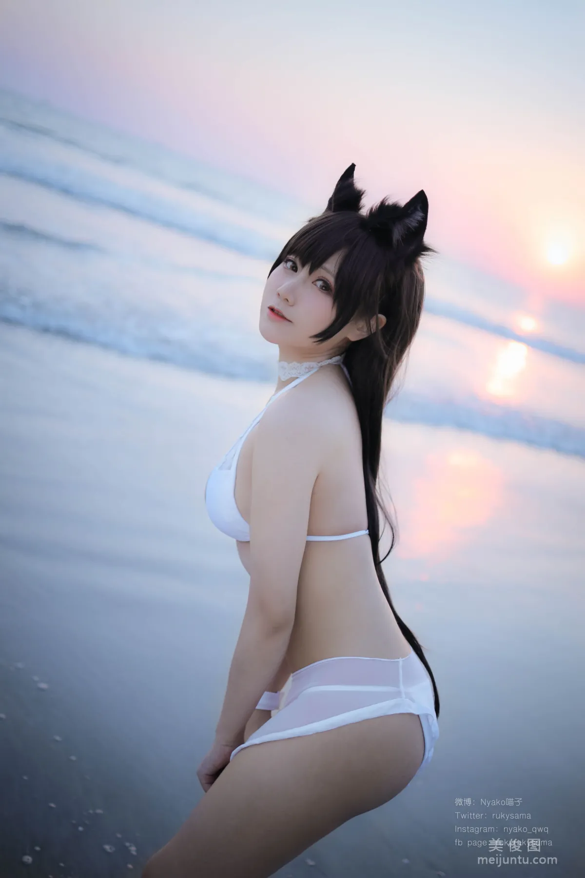 [Web Idols] Nyako Miaozi, Atago Swimsuit, Photo Set photo 11