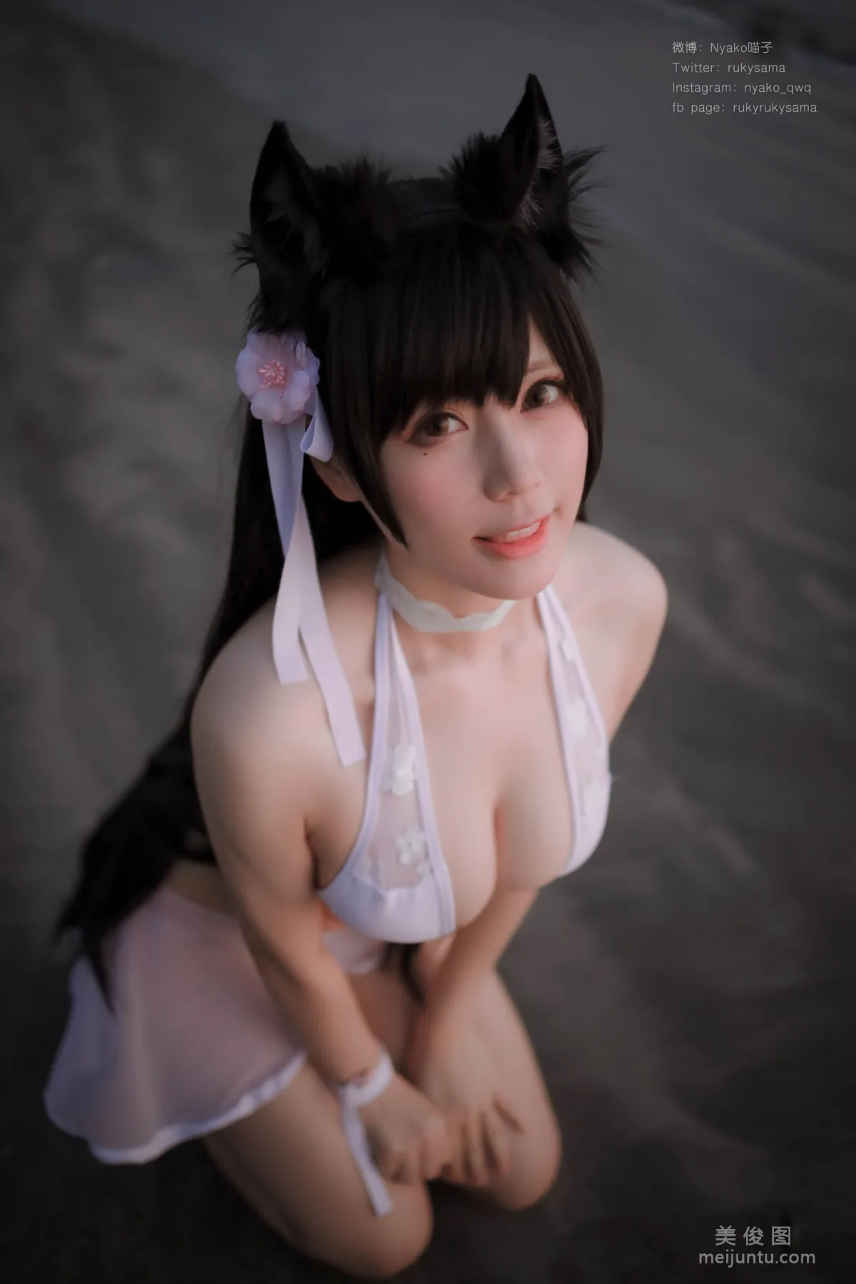 [Web Idols] Nyako Miaozi, Atago Swimsuit, Photo Set photo 19