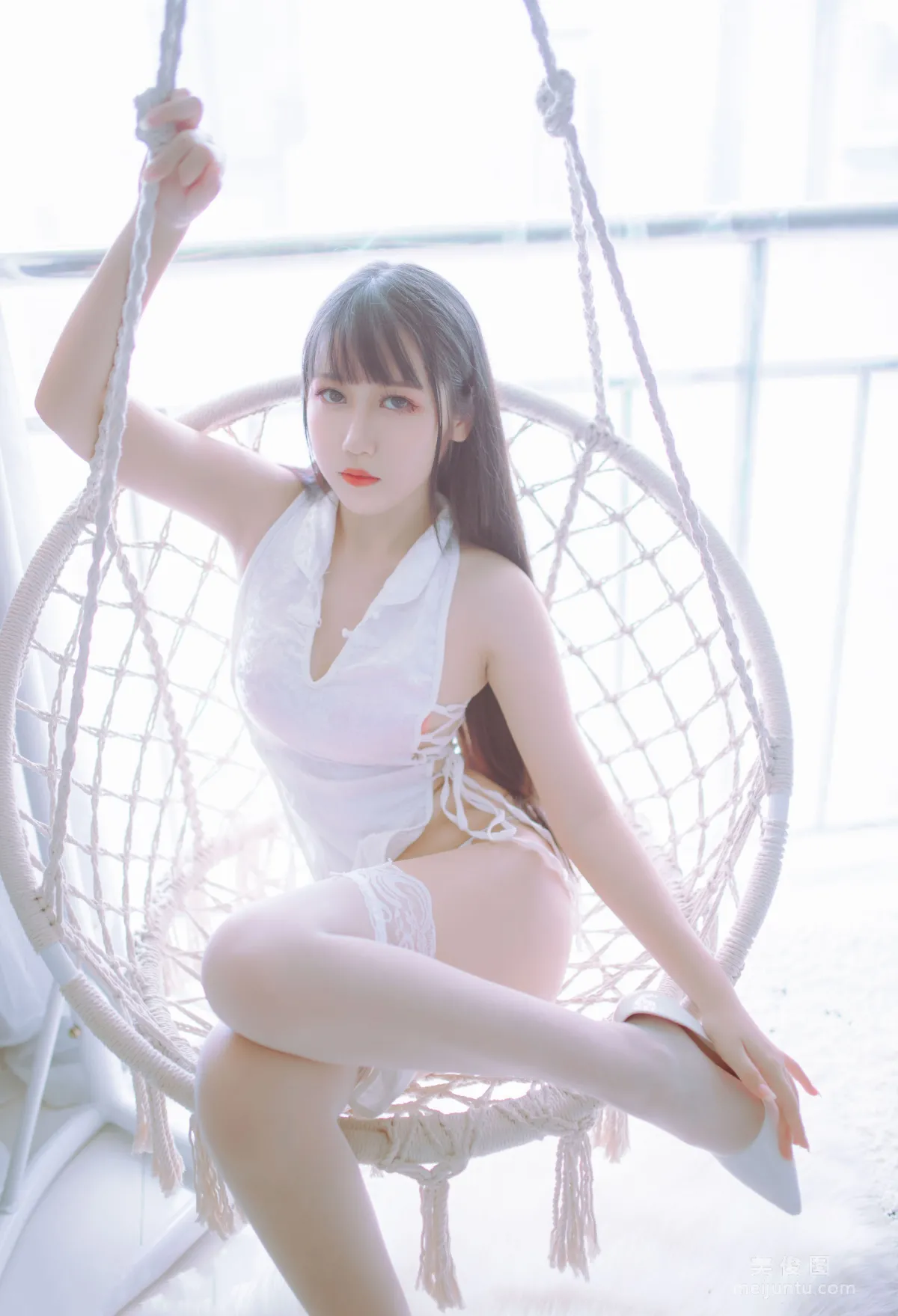 抖娘-利世×不呆猫 《黑白旗袍双子》 写真集2