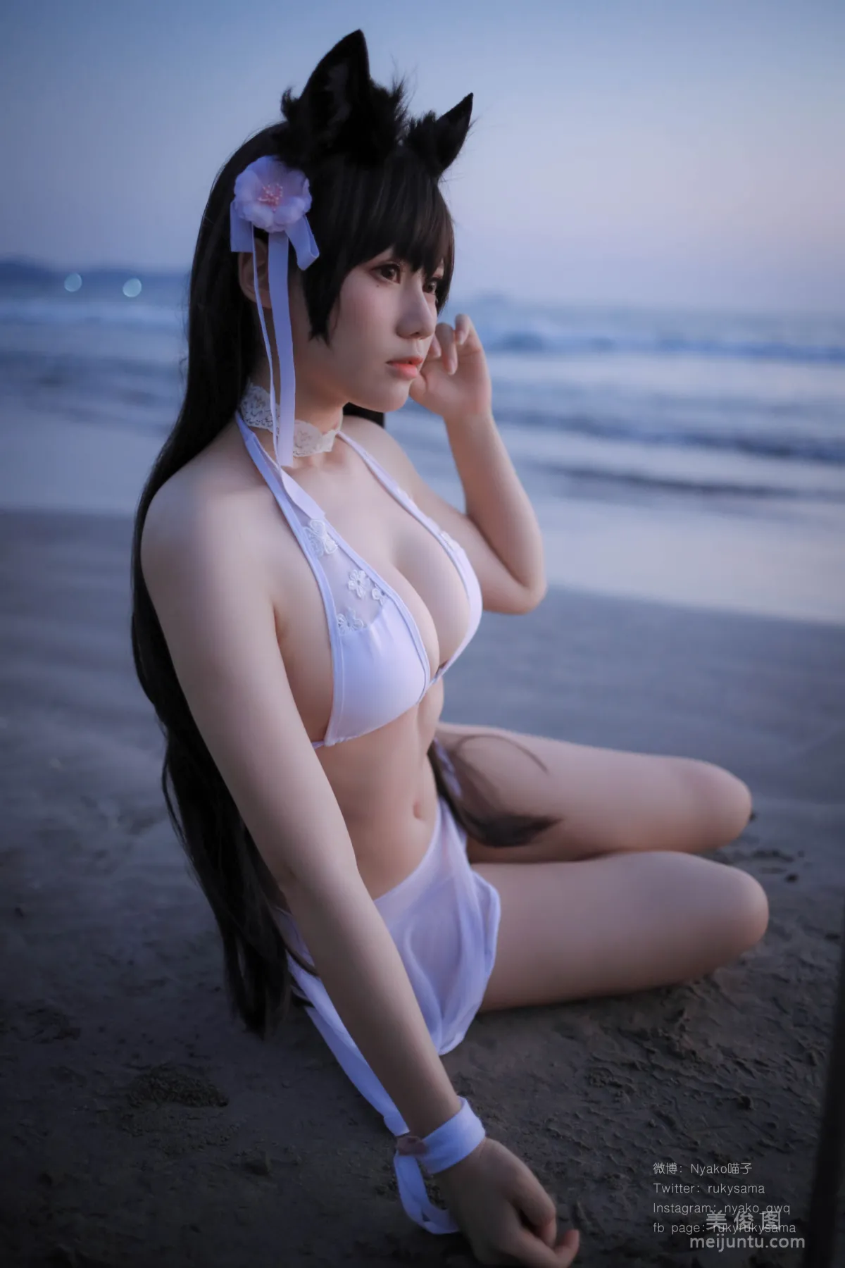 [Web Idols] Nyako Miaozi, Atago Swimsuit, Photo Set photo 22