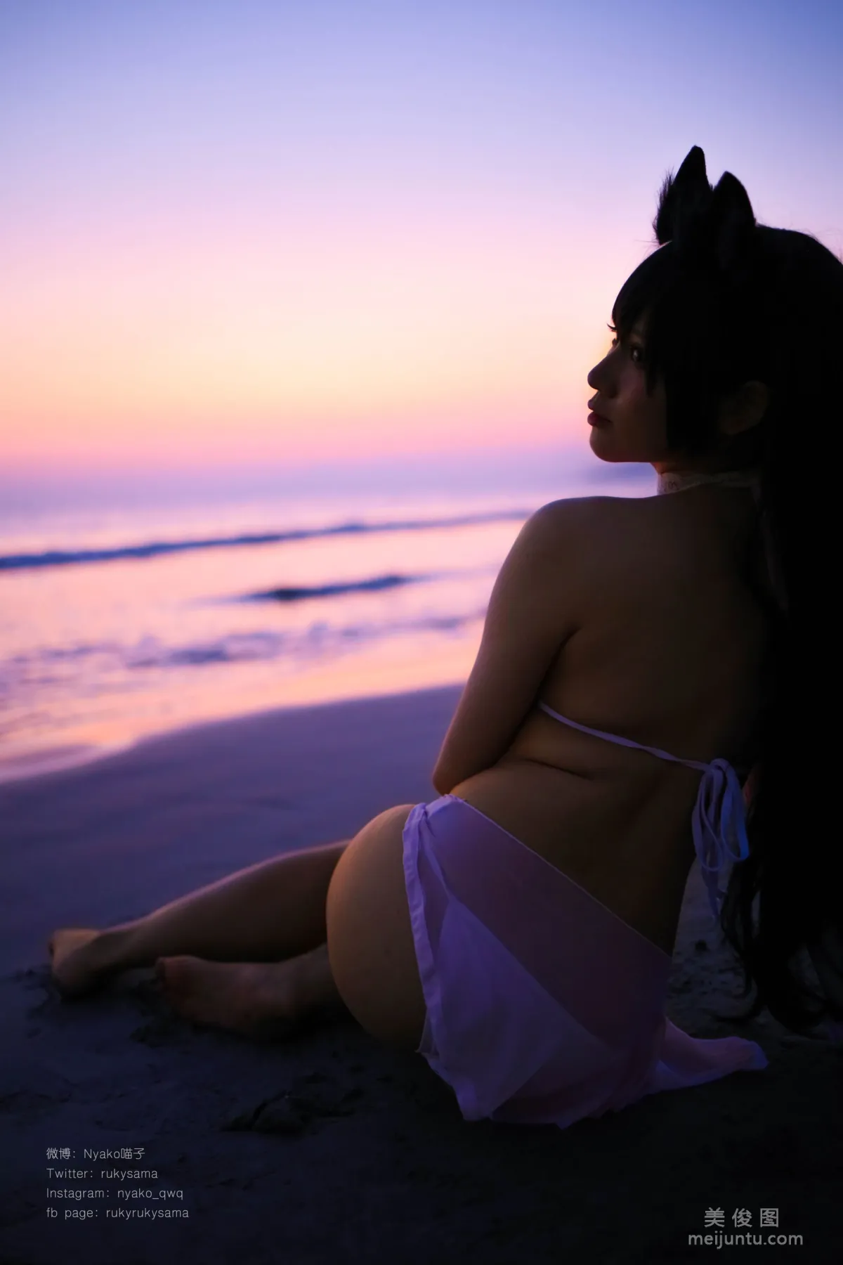 [Web Idols] Nyako Miaozi, Atago Swimsuit, Photo Set photo 25