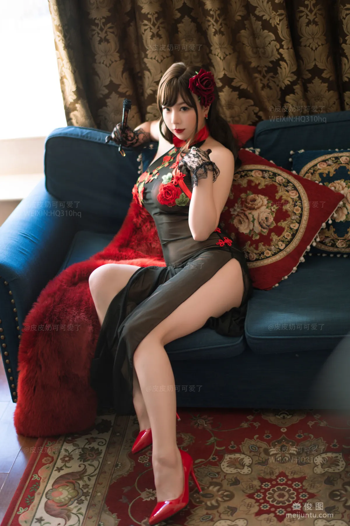 [美女Coser] 皮皮奶可可爱了啦 《玫瑰》 写真集29