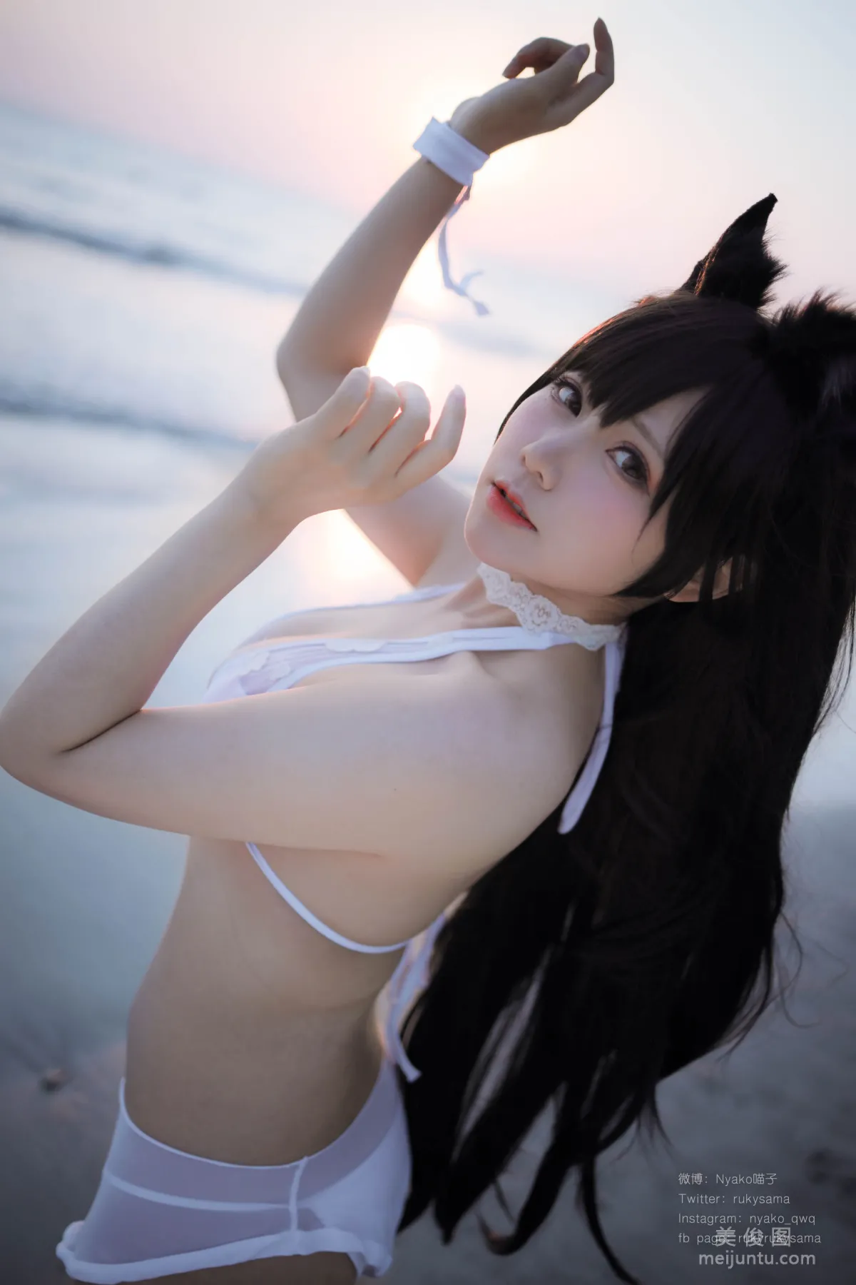 [Web Idols] Nyako Miaozi, Atago Swimsuit, Photo Set photo 7