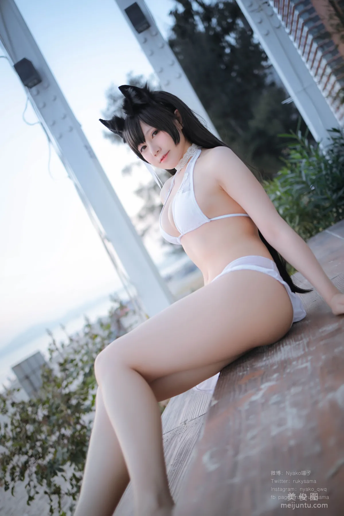 [Web Idols] Nyako Miaozi, Atago Swimsuit, Photo Set photo 15
