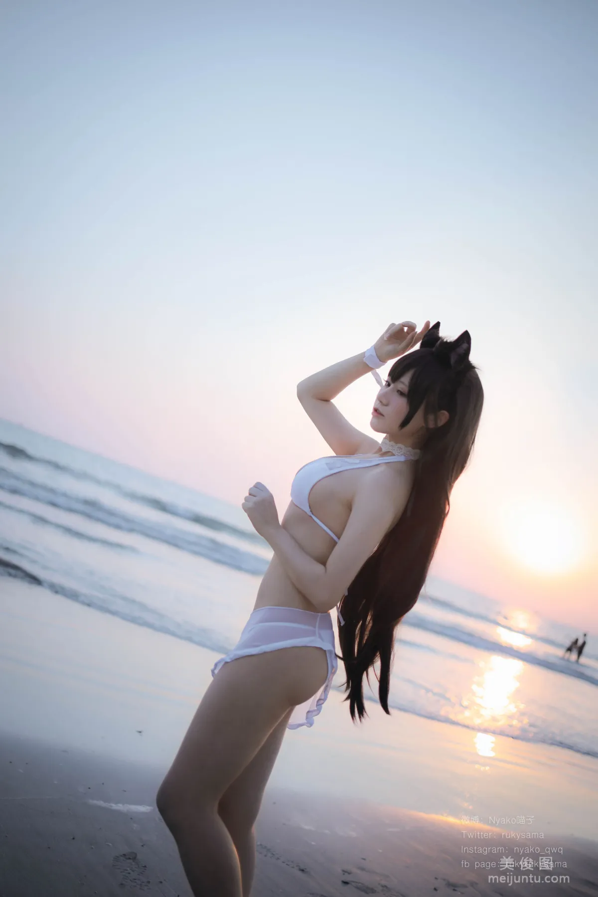 [Web Idols] Nyako Miaozi, Atago Swimsuit, Photo Set photo 4