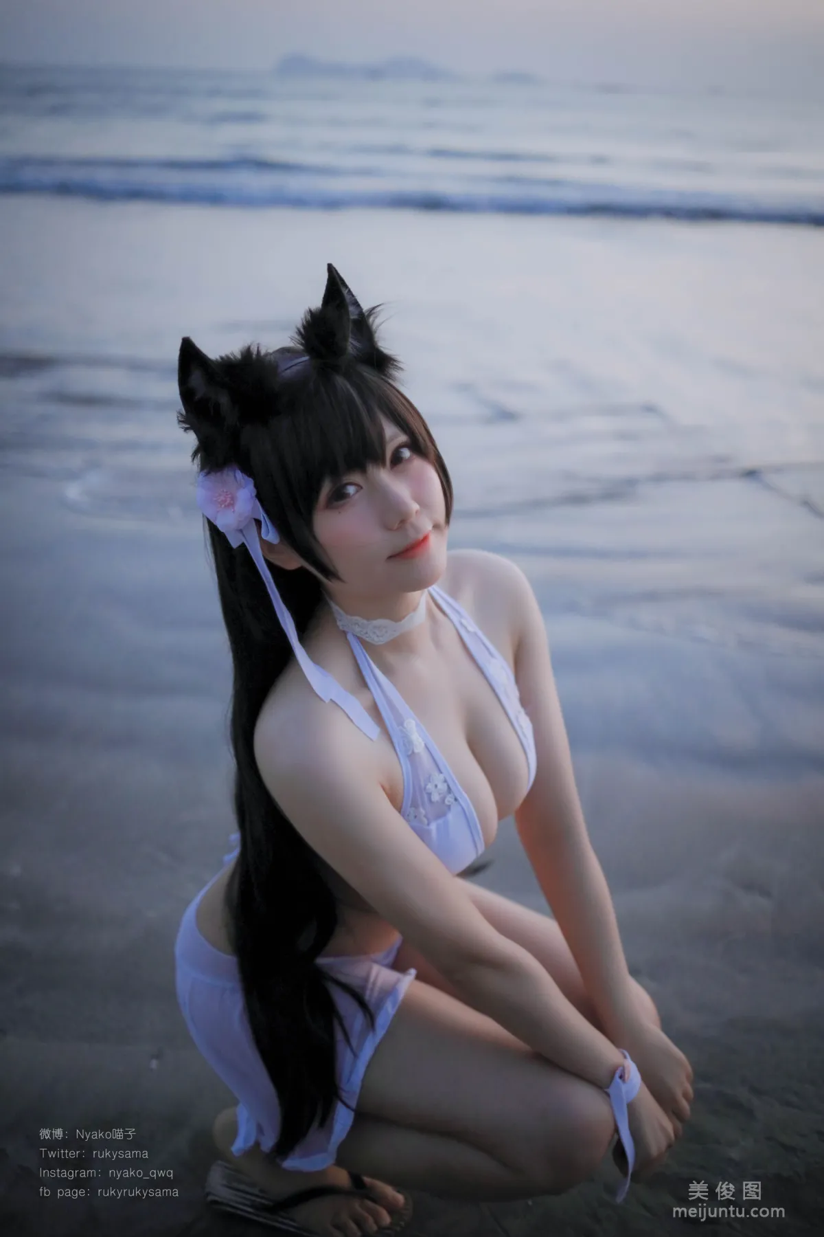 [Web Idols] Nyako Miaozi, Atago Swimsuit, Photo Set photo 21
