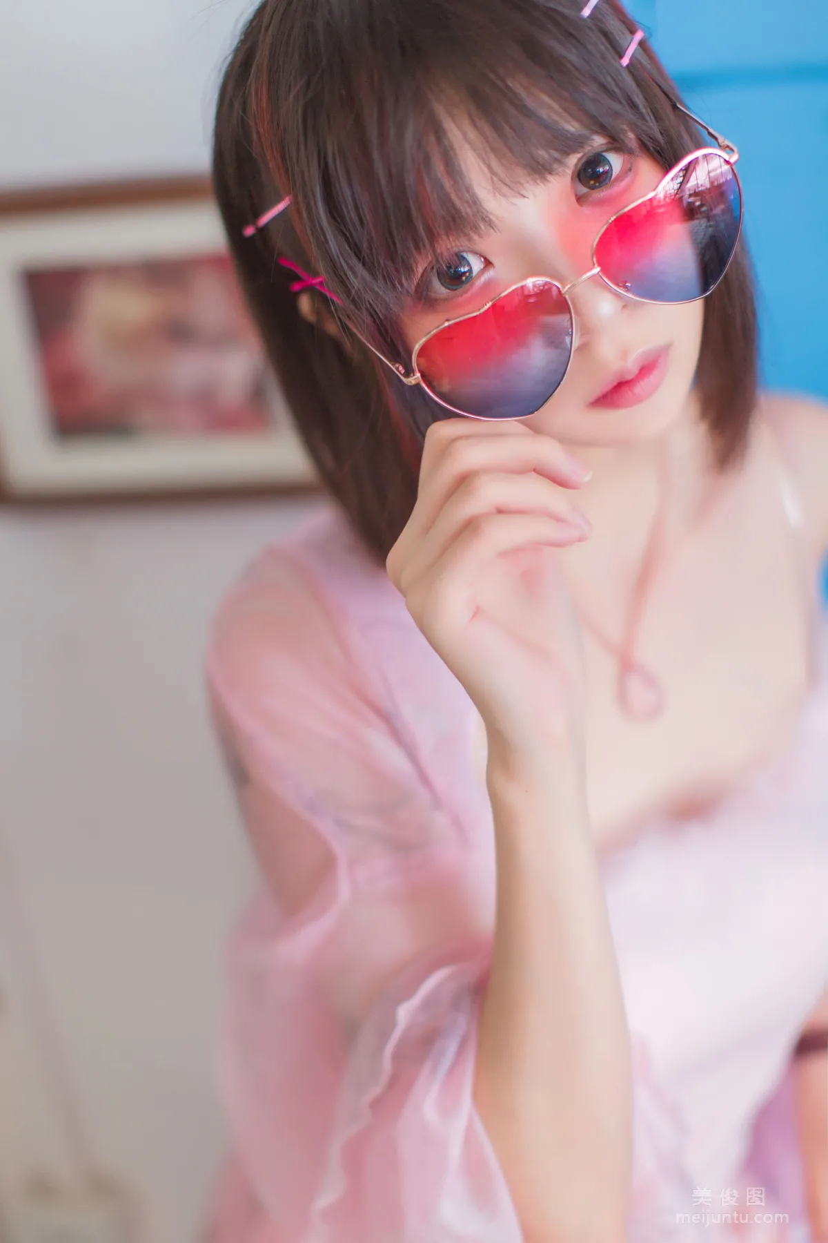 [美女Coser] 疯猫ss 《粉红日常》 写真集4