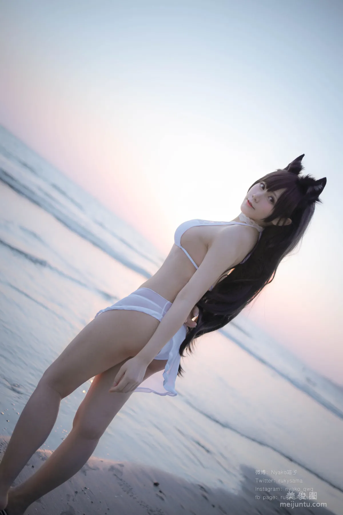 [Web Idols] Nyako Miaozi, Atago Swimsuit, Photo Set photo 5