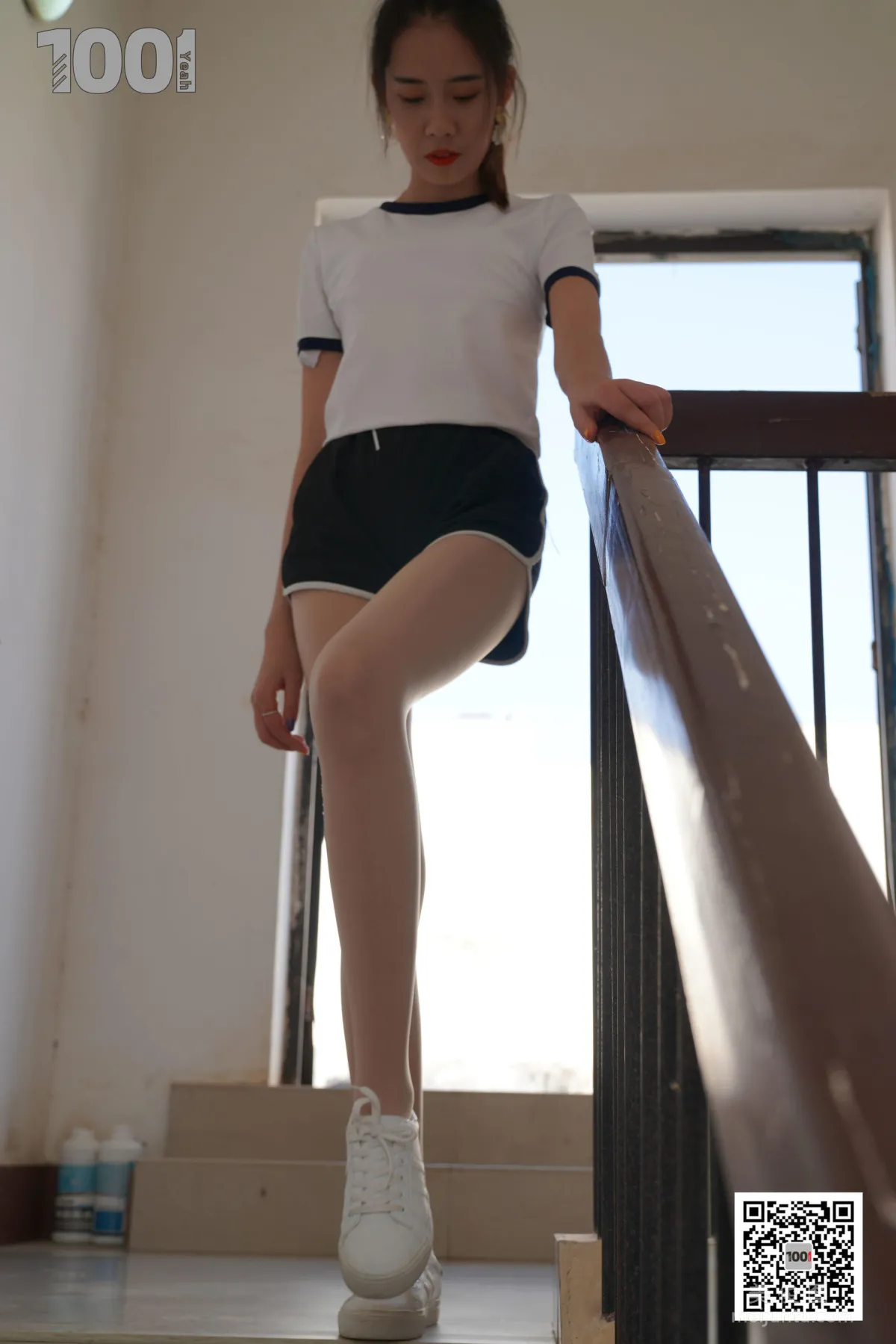 [One Thousand and One Nights] Model Xi Gua, Embracing the Sunlight 4, Nude Stockings Beautiful Legs Photo Set photo 22