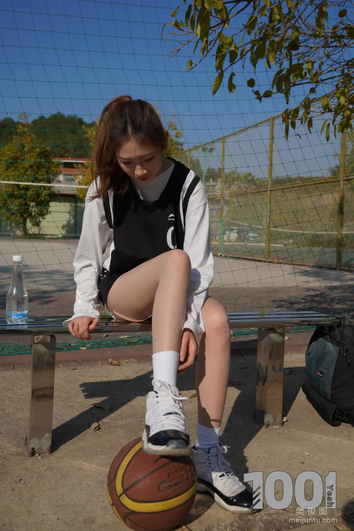[One Thousand and One Nights] Model: Cao Mei Accompanying Girlfriend to Play Basketball 1 Photo Set photo 60