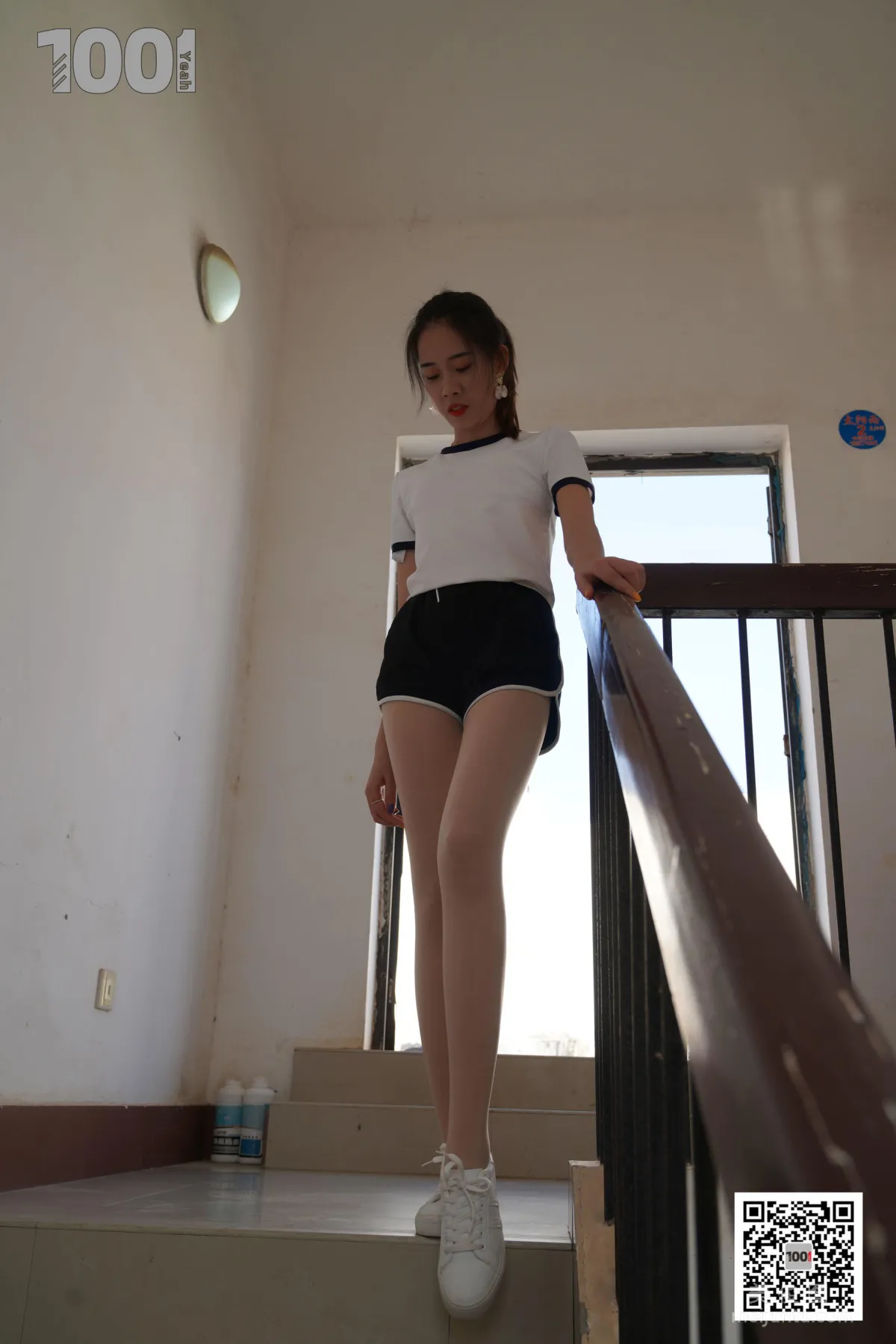 [One Thousand and One Nights] Model Xi Gua, Embracing the Sunlight 4, Nude Stockings Beautiful Legs Photo Set photo 26