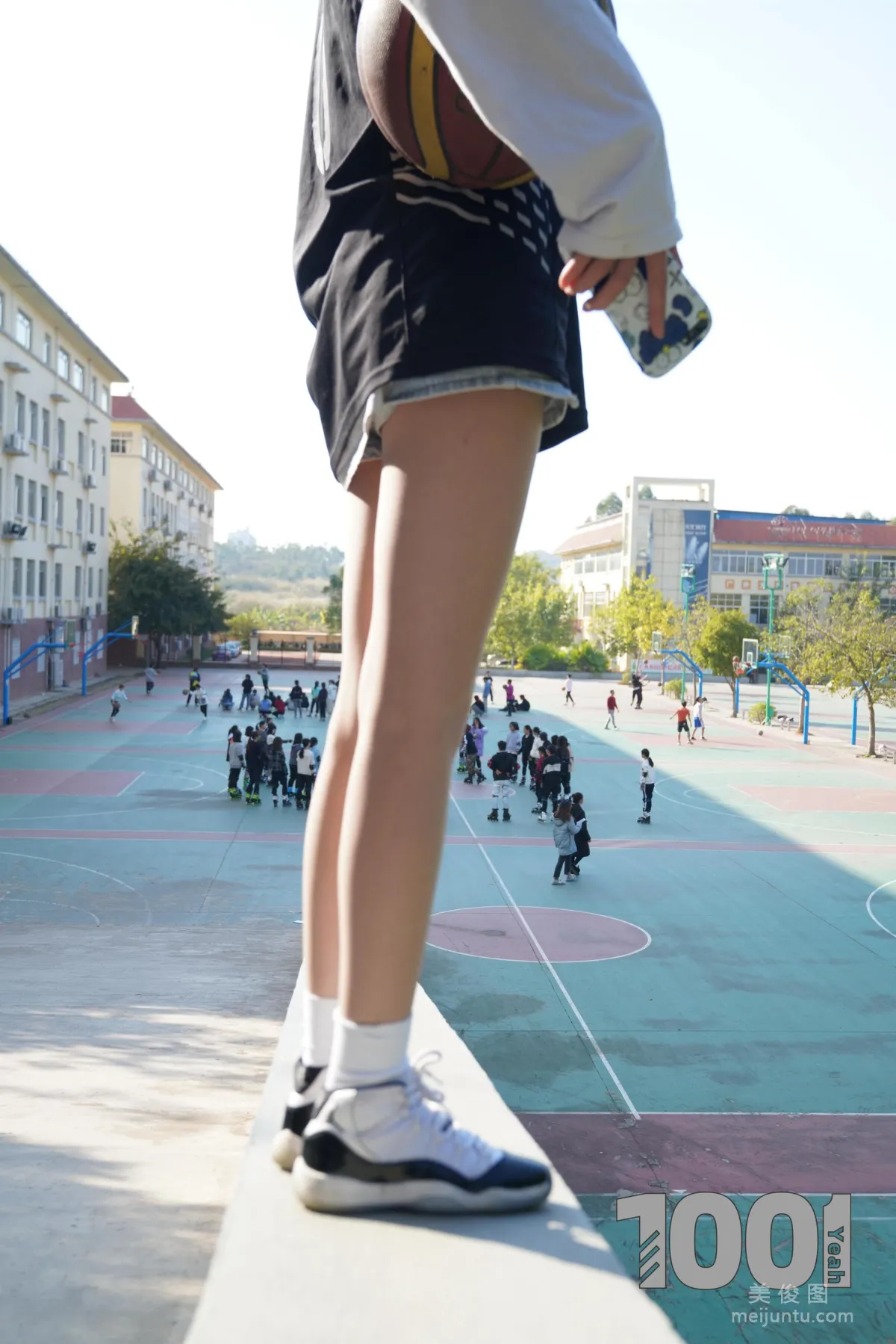 [One Thousand and One Nights] Model: Cao Mei Accompanying Girlfriend to Play Basketball 1 Photo Set photo 19