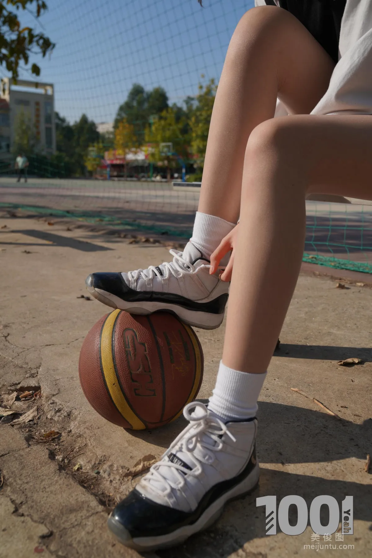 [One Thousand and One Nights] Model: Cao Mei Accompanying Girlfriend to Play Basketball 1 Photo Set photo 35