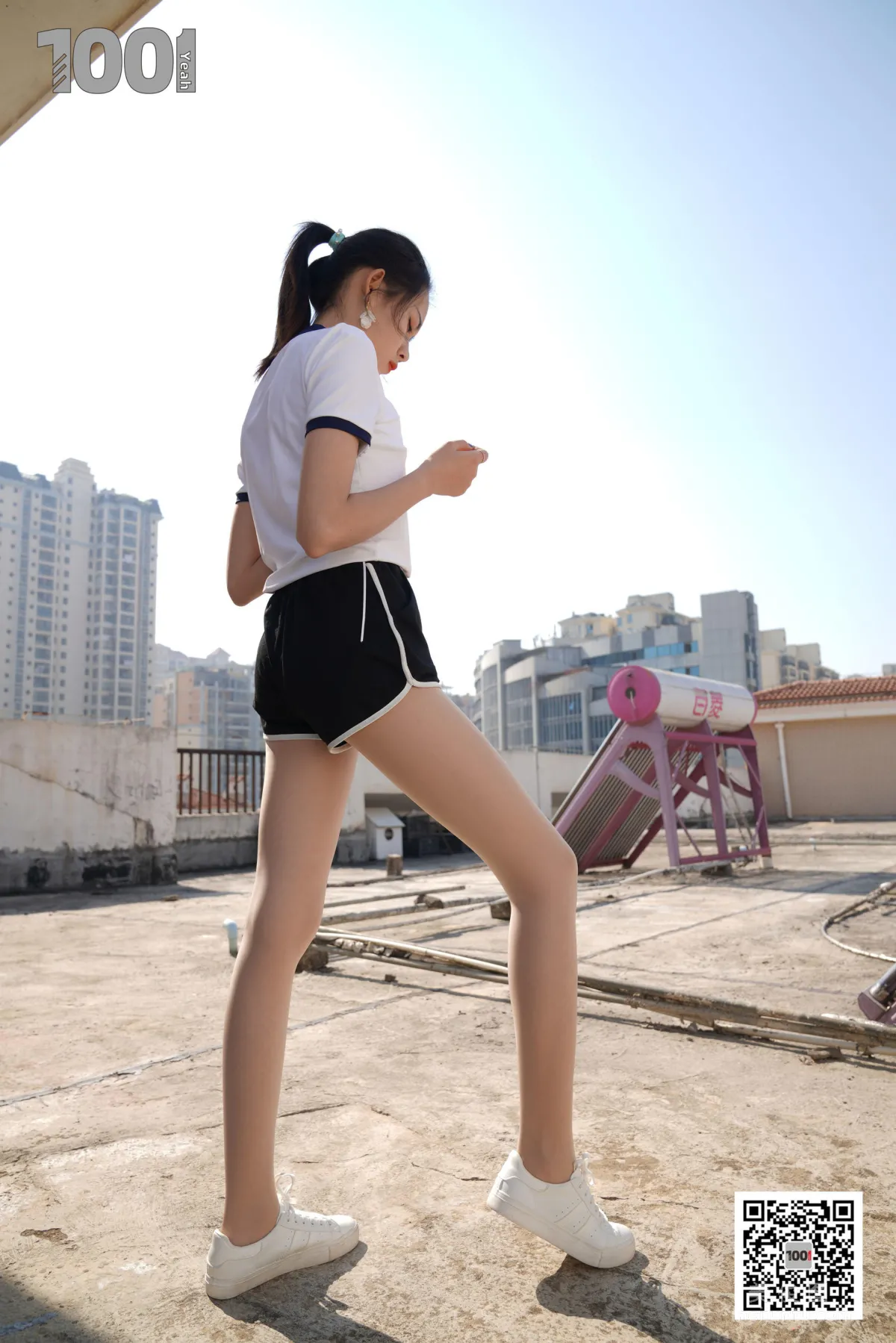 [One Thousand and One Nights] Model Xi Gua, Embracing the Sunlight 3, Sheer Stockings and Beautiful Feet Photo Set photo 93