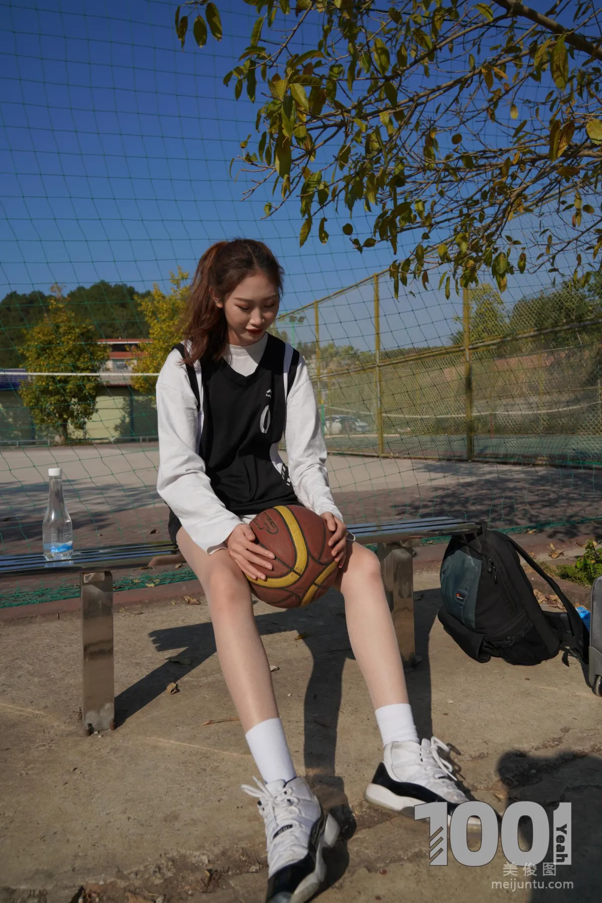 [One Thousand and One Nights] Model: Cao Mei Accompanying Girlfriend to Play Basketball 1 Photo Set photo 70