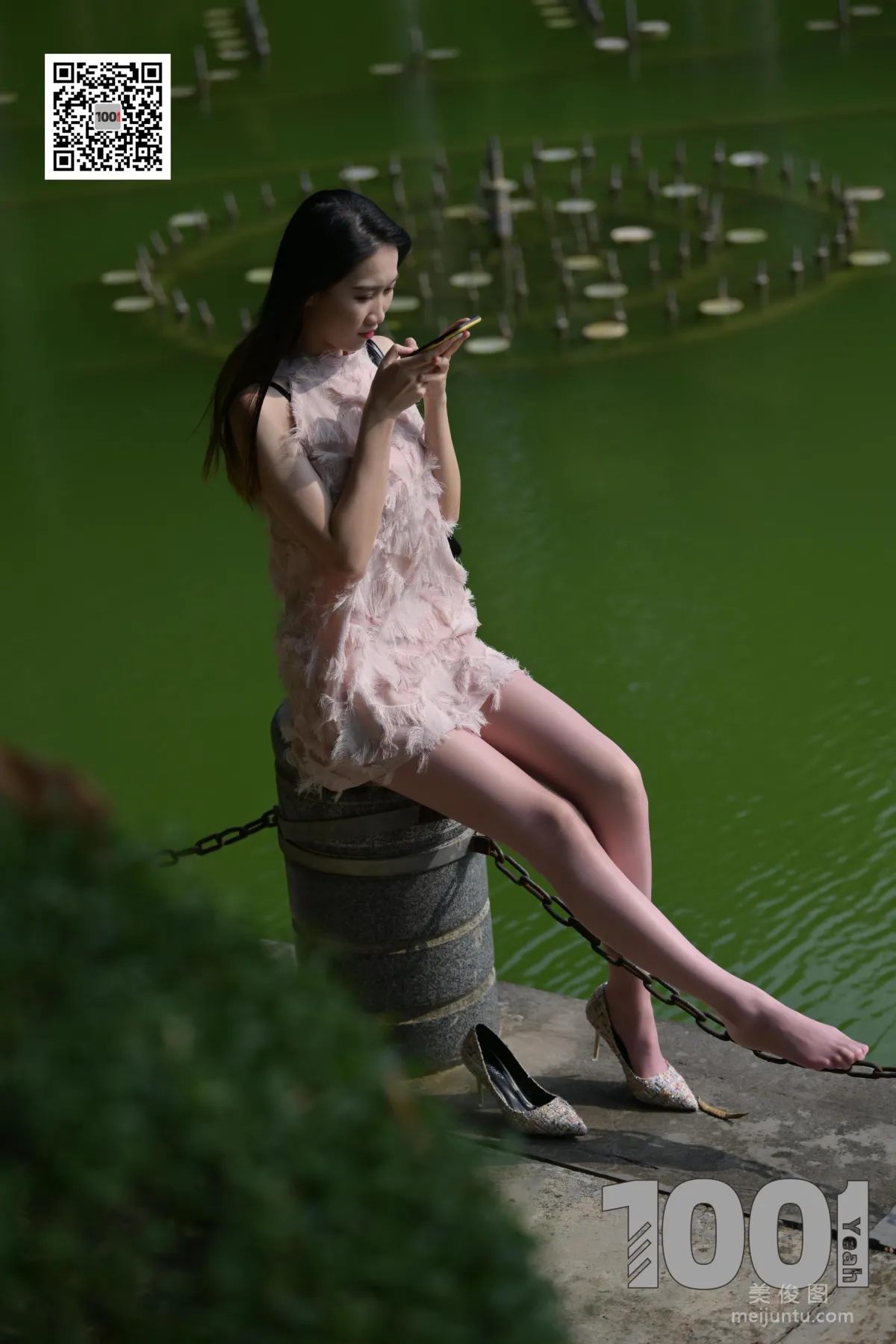 [One Thousand and One Nights] Model Tui Tui 'Encounter 1' Sheer Stockings and High Heels Photo Set photo 39