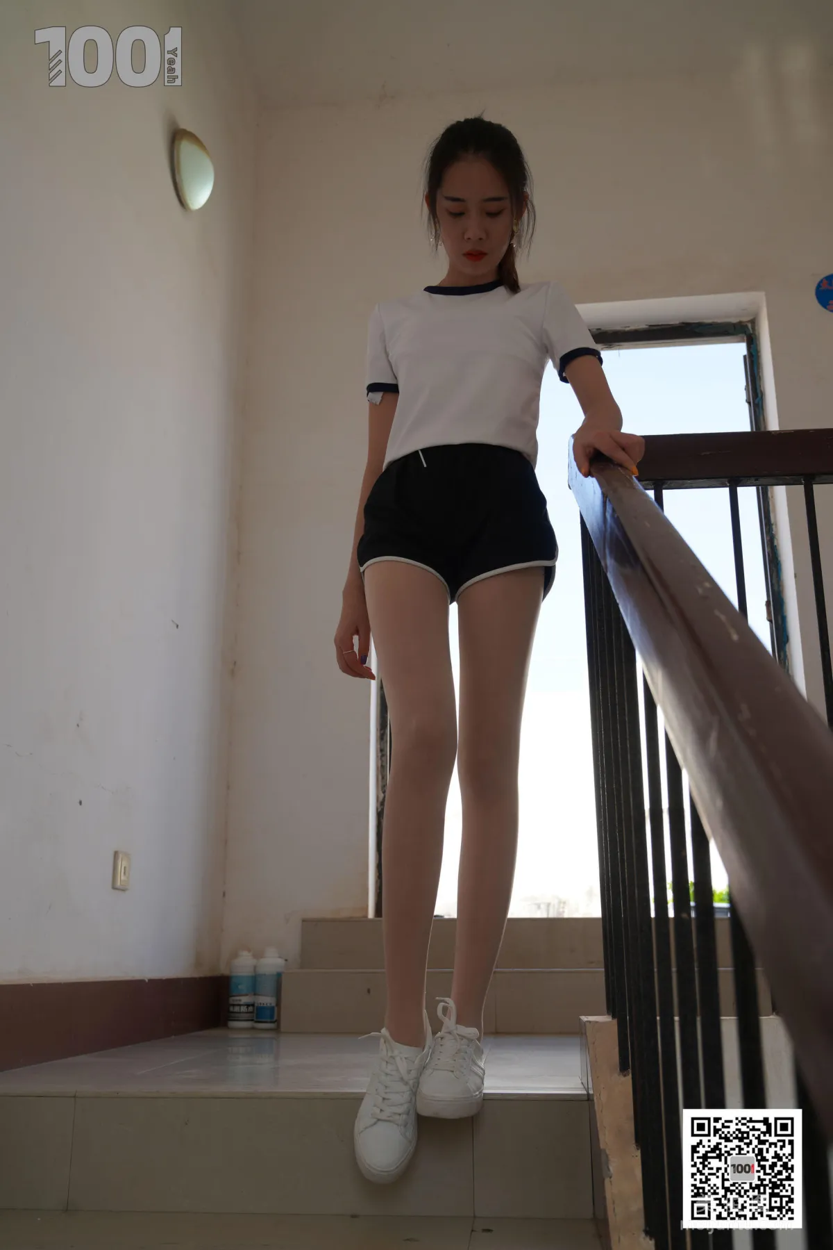 [One Thousand and One Nights] Model Xi Gua, Embracing the Sunlight 4, Nude Stockings Beautiful Legs Photo Set photo 15