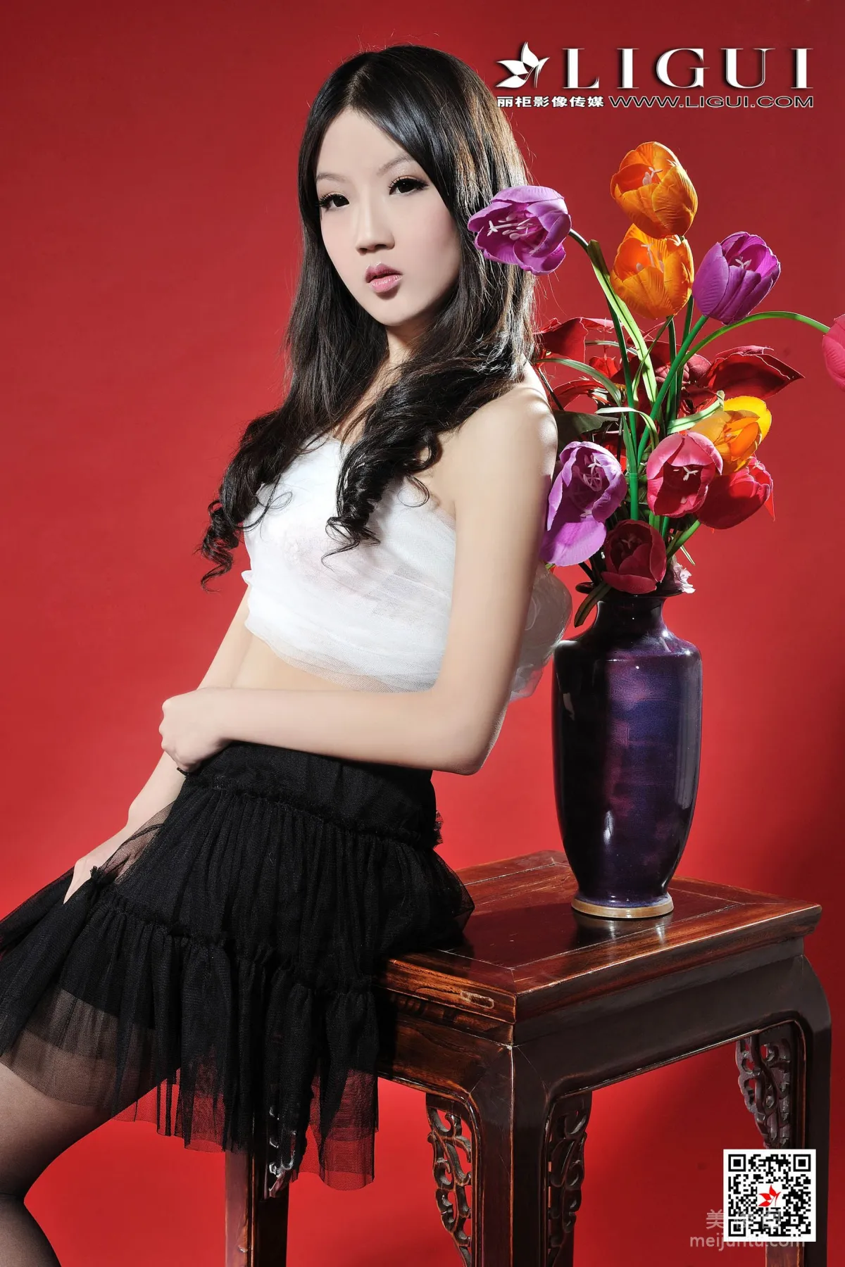 [麗櫃Ligui] Model 司琪 《黑絲美腳》 寫真集 8
