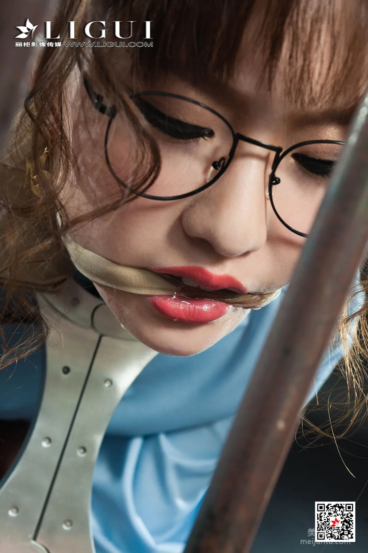 [丽柜美束Ligui] Model 阳阳 《肉丝镣铐》 写真集19