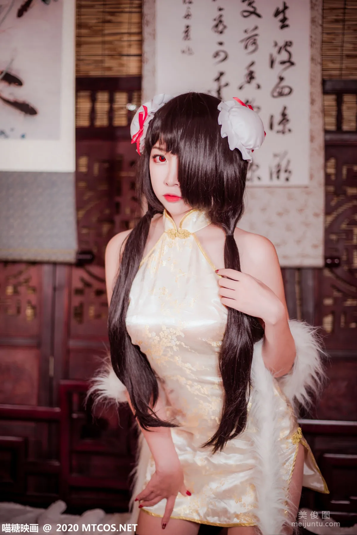 [喵糖映畫] HML.019 《狂三黑絲旗袍》 寫真集 16