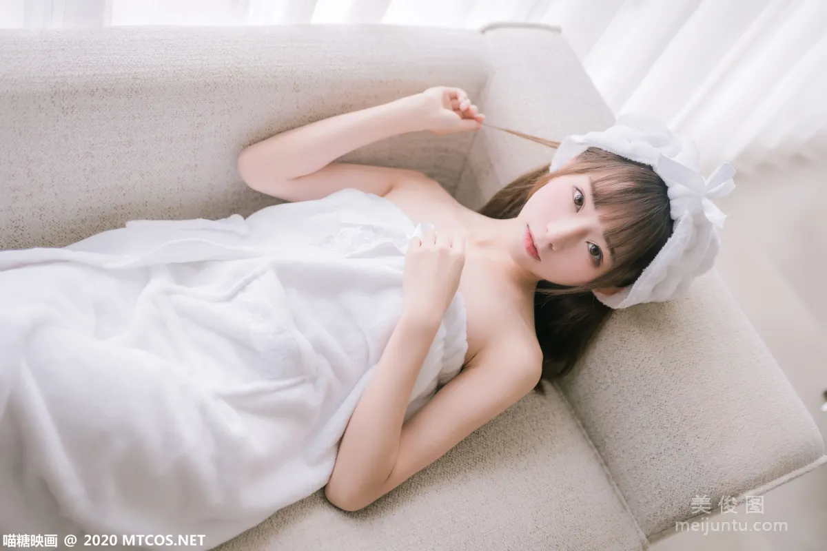 [喵糖映画] VOL.158 《纯白浴巾》 写真集7