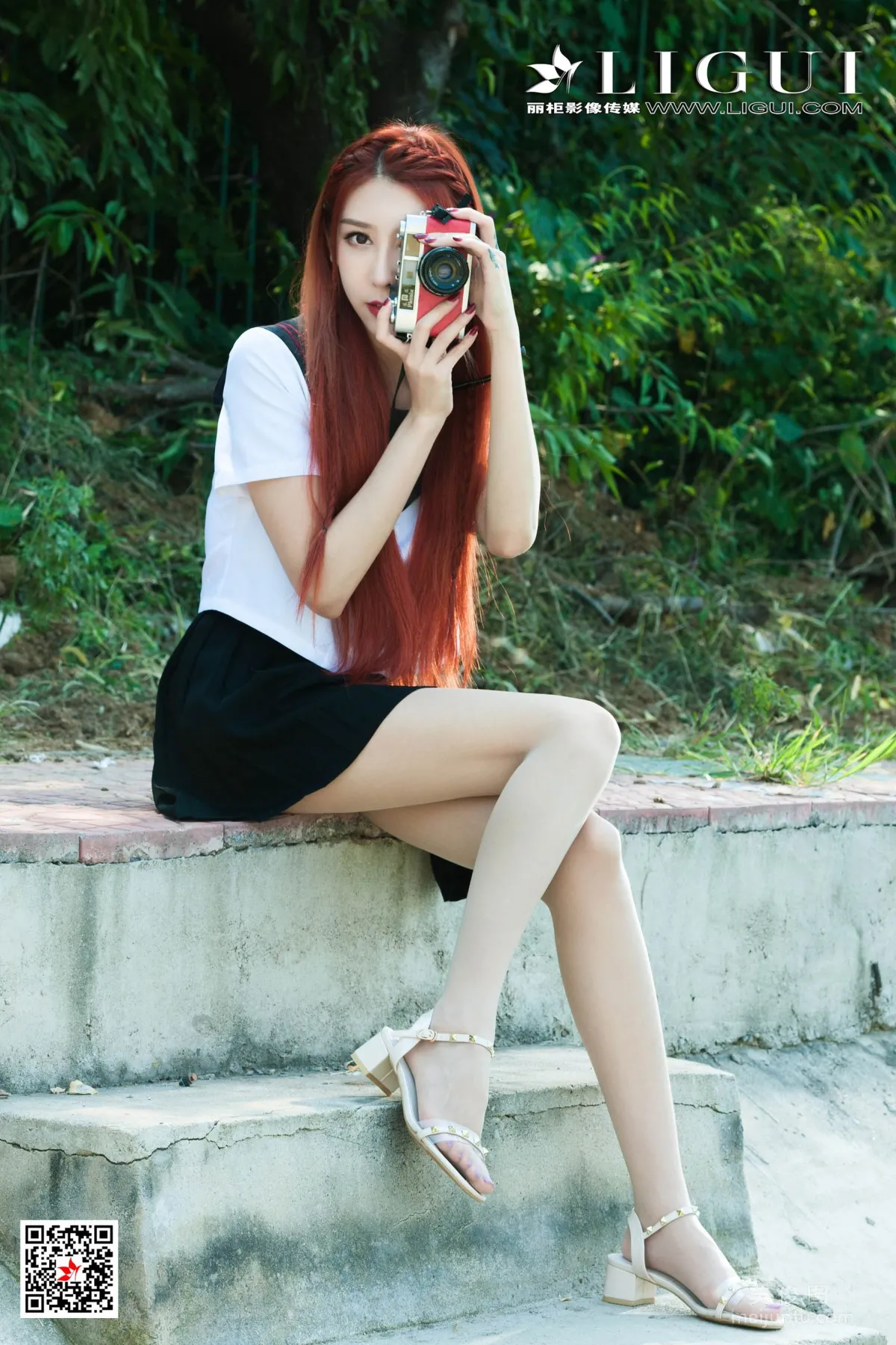 [丽柜Ligui] Model 兔子 《极品校花丝足》 写真集36