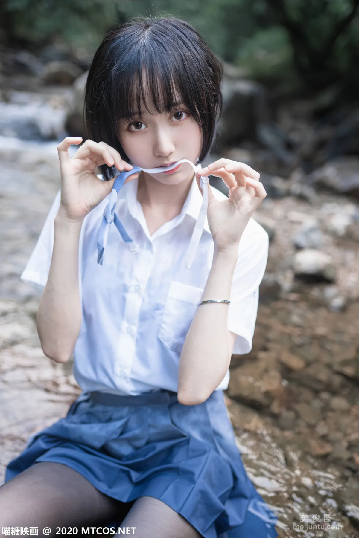 [喵糖映画] JKL.016 《溪边JK制服》 写真集32